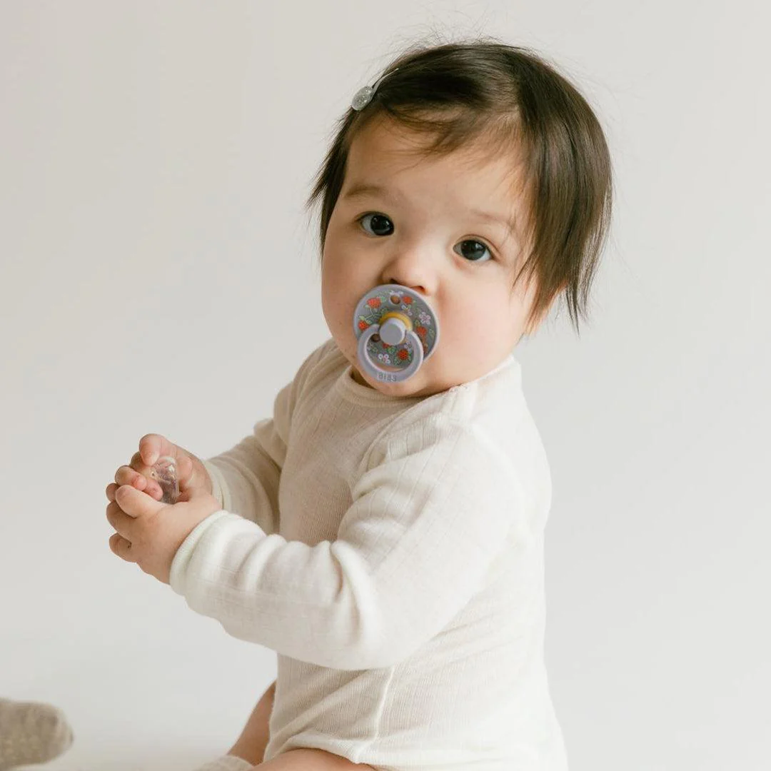 BIBS X LIBERTY Colour Latex Pacifier - 2 Pack - Pale Butter Mix - Strawberries and Cream - Image 7