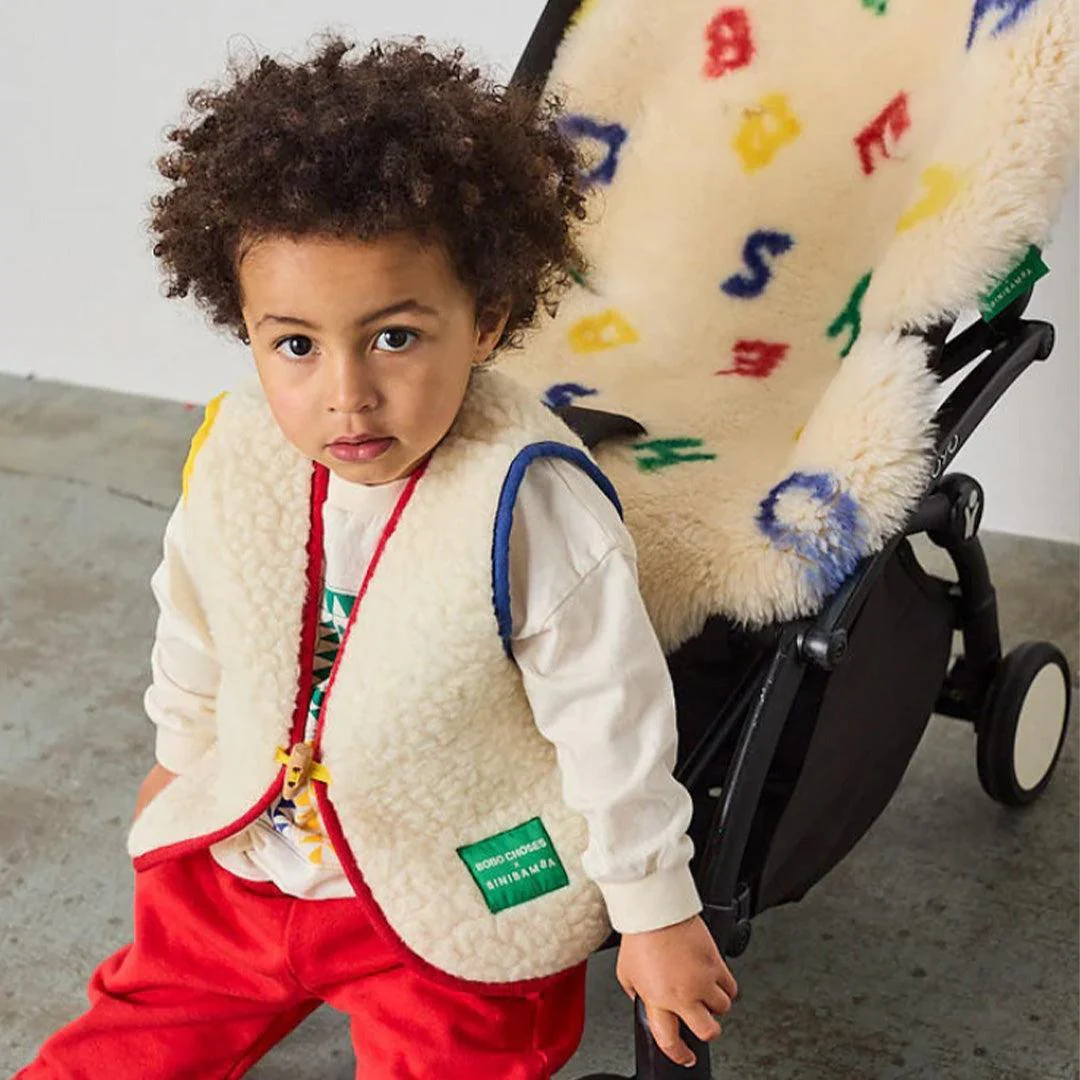 BINIBAMBA BOBO X BINI Merino Snugglevest - Milk - Image 2