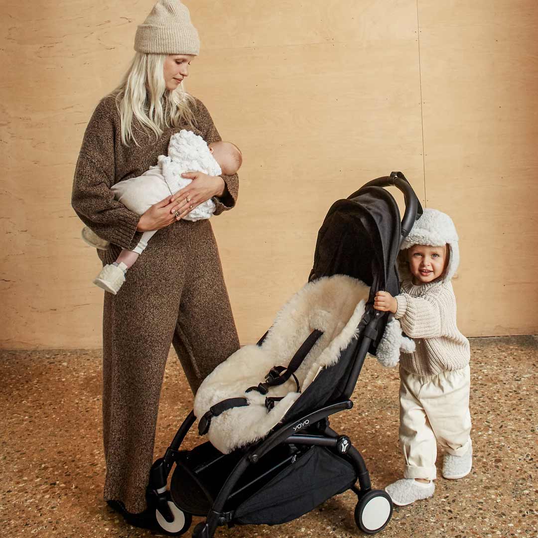 BINIBAMBA Merino Sheepskin Snuggler - Milk - Image 3