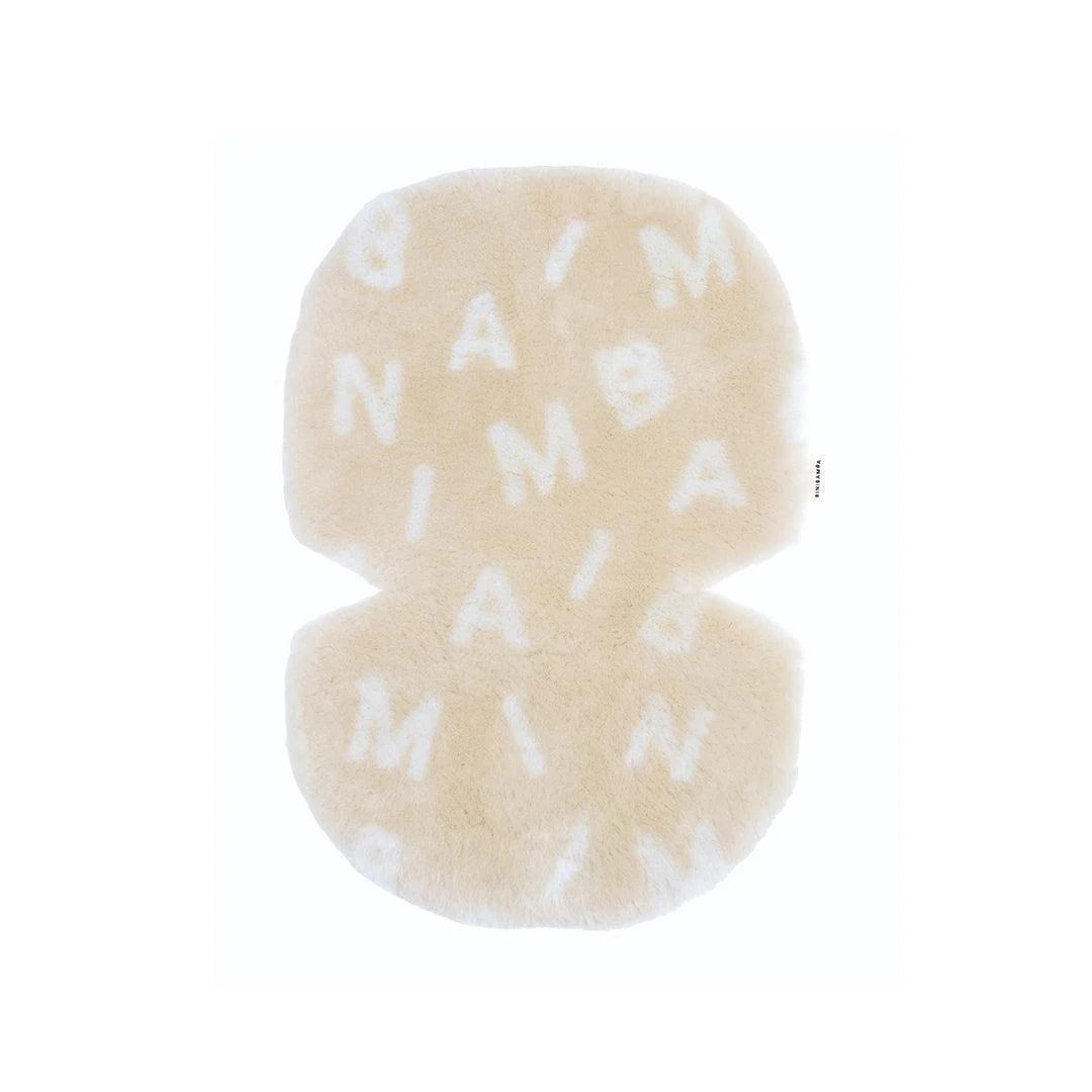 Binibamba Merino Sheepskin Snuggler - Alphabet