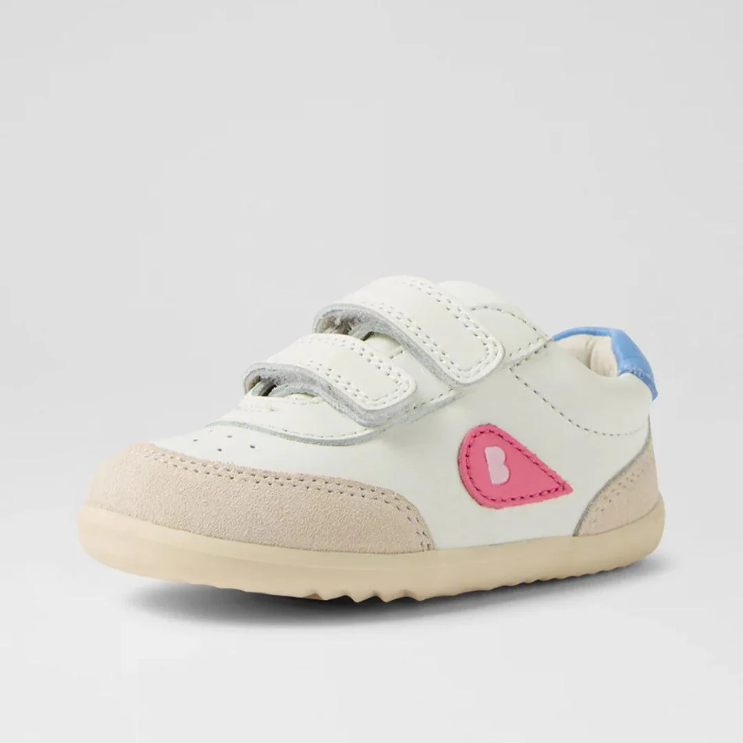 Bobux I-Walk Champ - Chalk-White-Pink Lemonade - Image 2