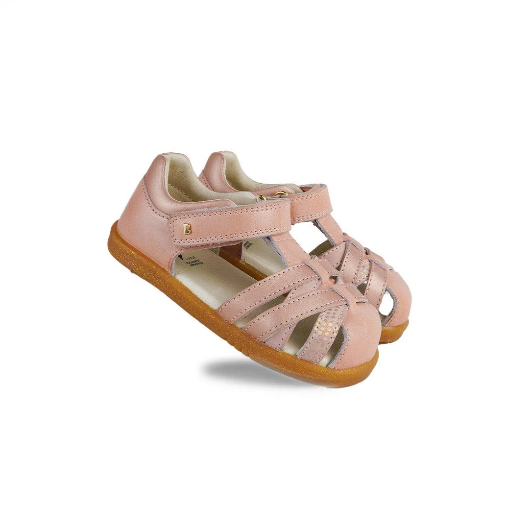 Bobux I-Walk Cross Jump Sandals - Dusk Pearl + Rose Gold - Image 3