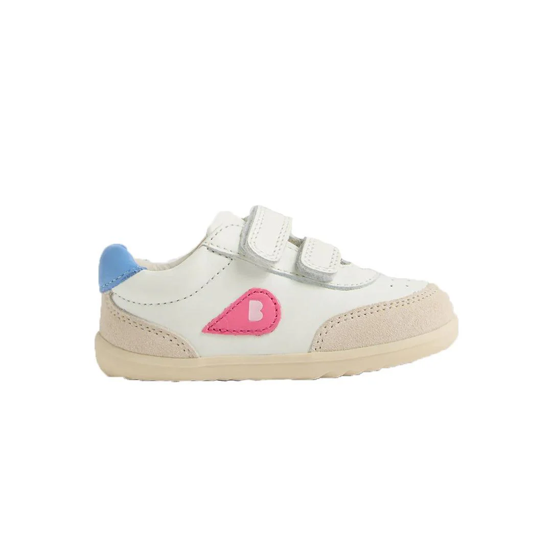 Bobux Step-Up Champ - Chalk-White-Pink Lemonade