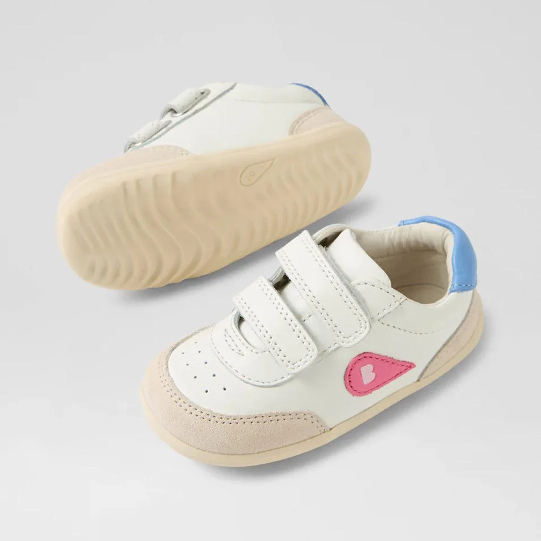 Bobux Step-Up Champ - Chalk-White-Pink Lemonade - Image 3