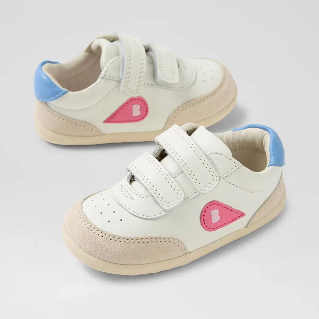 Bobux Step-Up Champ - Chalk-White-Pink Lemonade - Image 4