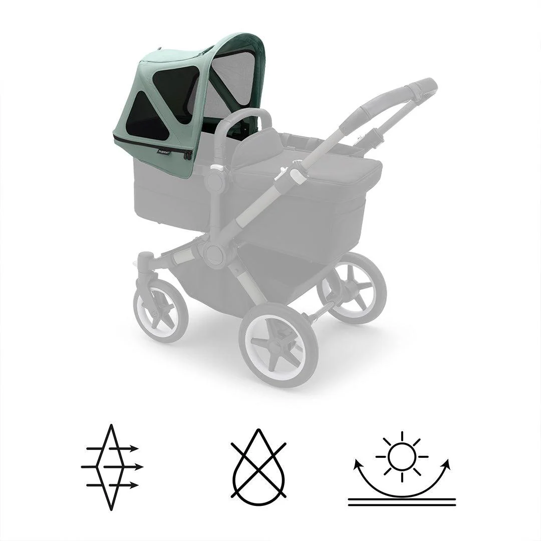 Bugaboo Donkey Breezy Sun Canopy - Pine Green - Image 3