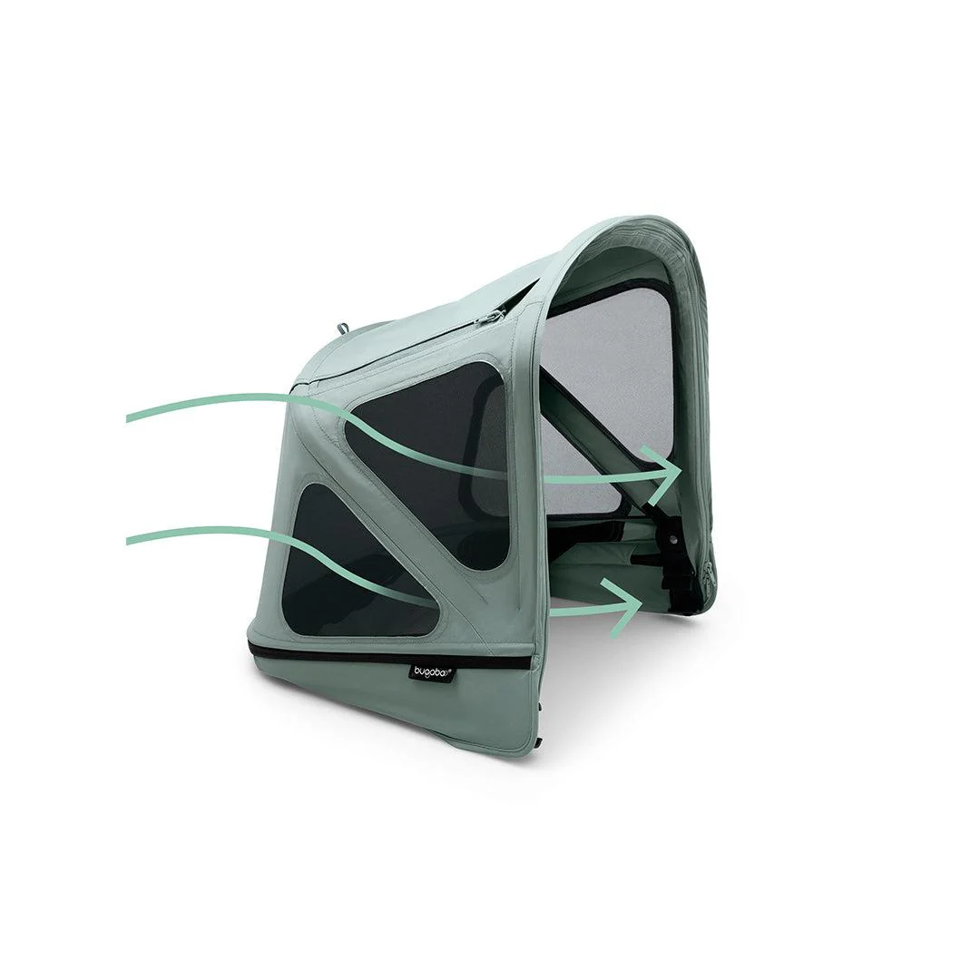 Bugaboo Donkey Breezy Sun Canopy - Pine Green - Image 4