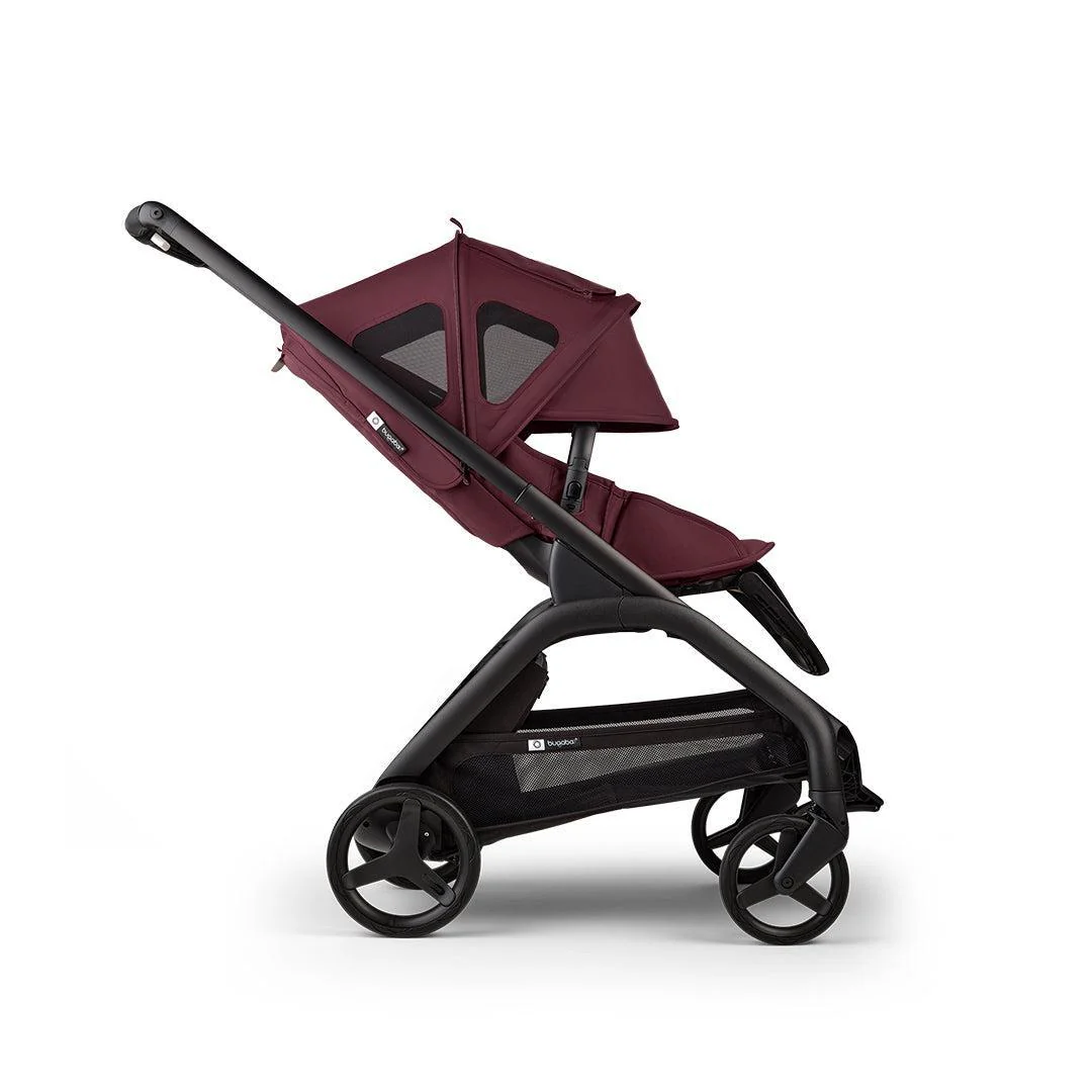 Bugaboo Dragonfly Breezy Sun Canopy - Dark Cherry - Image 4