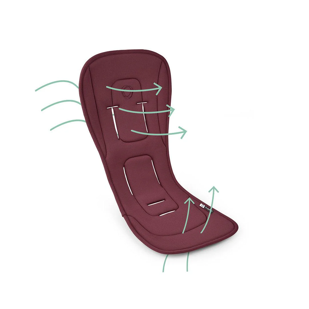 Bugaboo Dual Comfort Seat Liner - Dark Cherry - Image 4