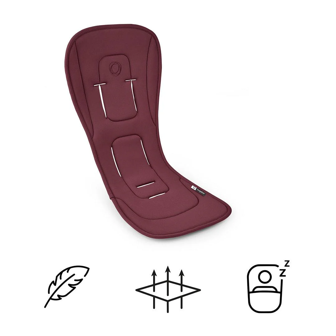 Bugaboo Dual Comfort Seat Liner - Dark Cherry - Image 5