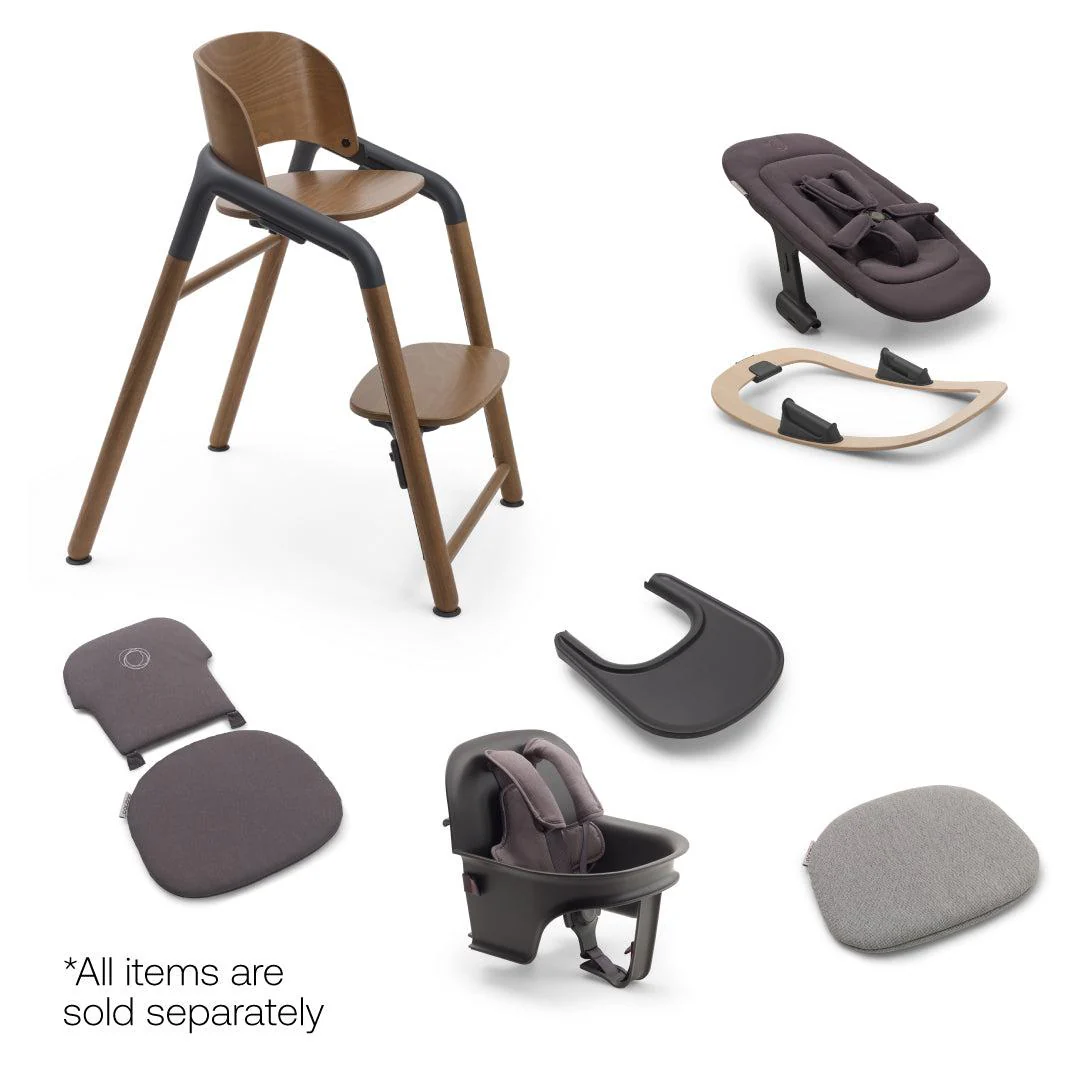 Bugaboo Giraffe Highchair - Wood/Grey - Image 11