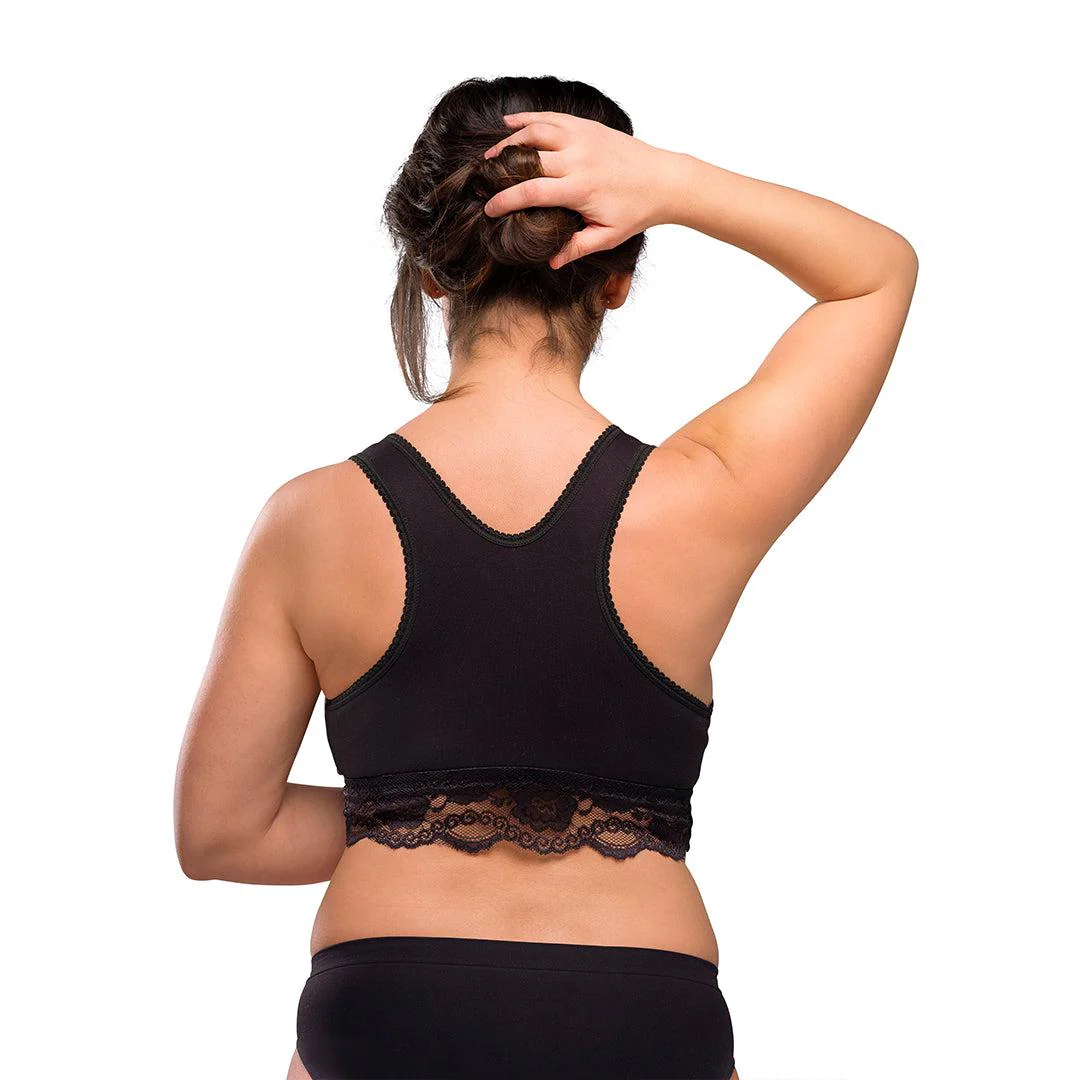 Carriwell Crossover Sleeping + Nursing Bra - Black - Image 8