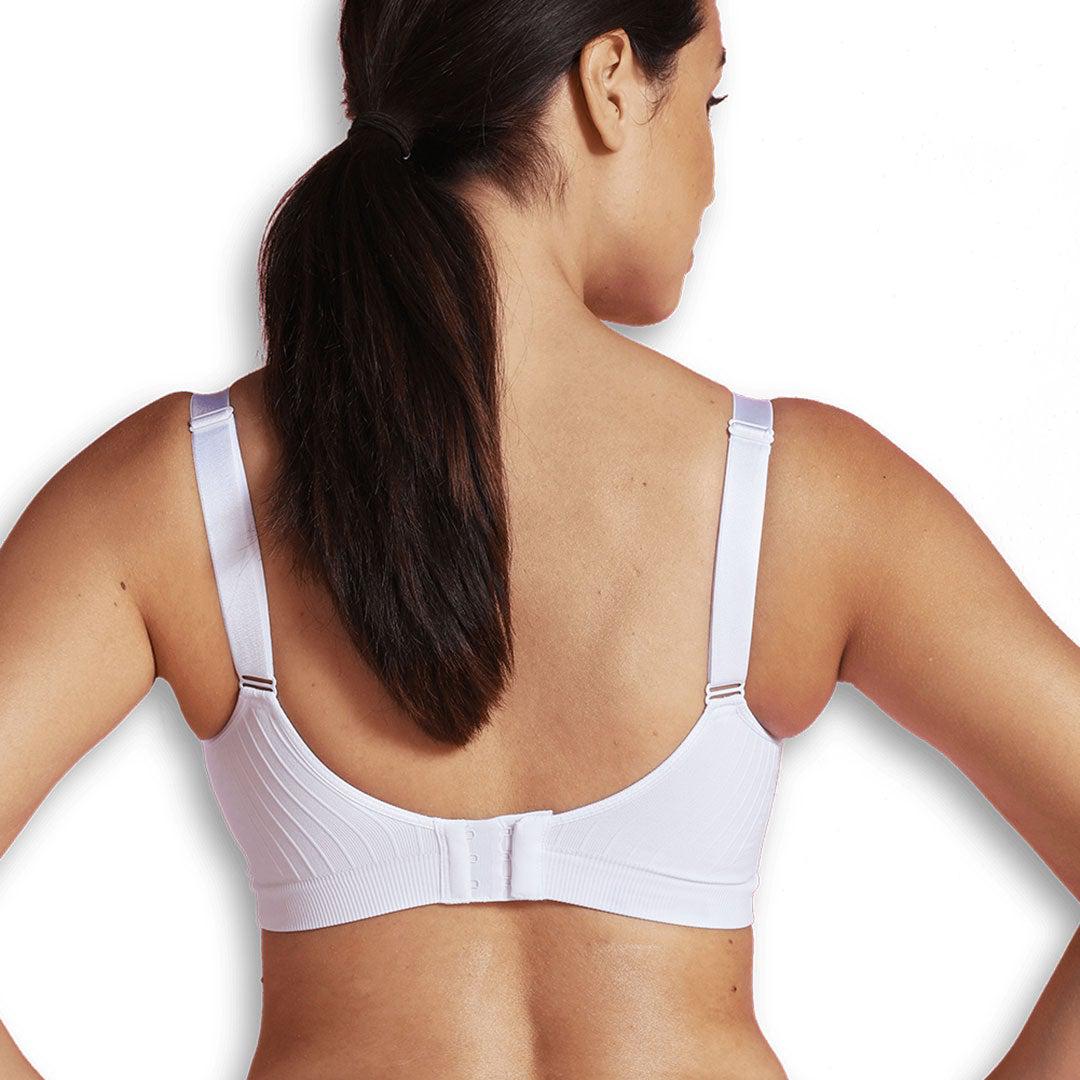 Carriwell Maternity + Nursing Bra with Carri-Gel Support - White - Image 4