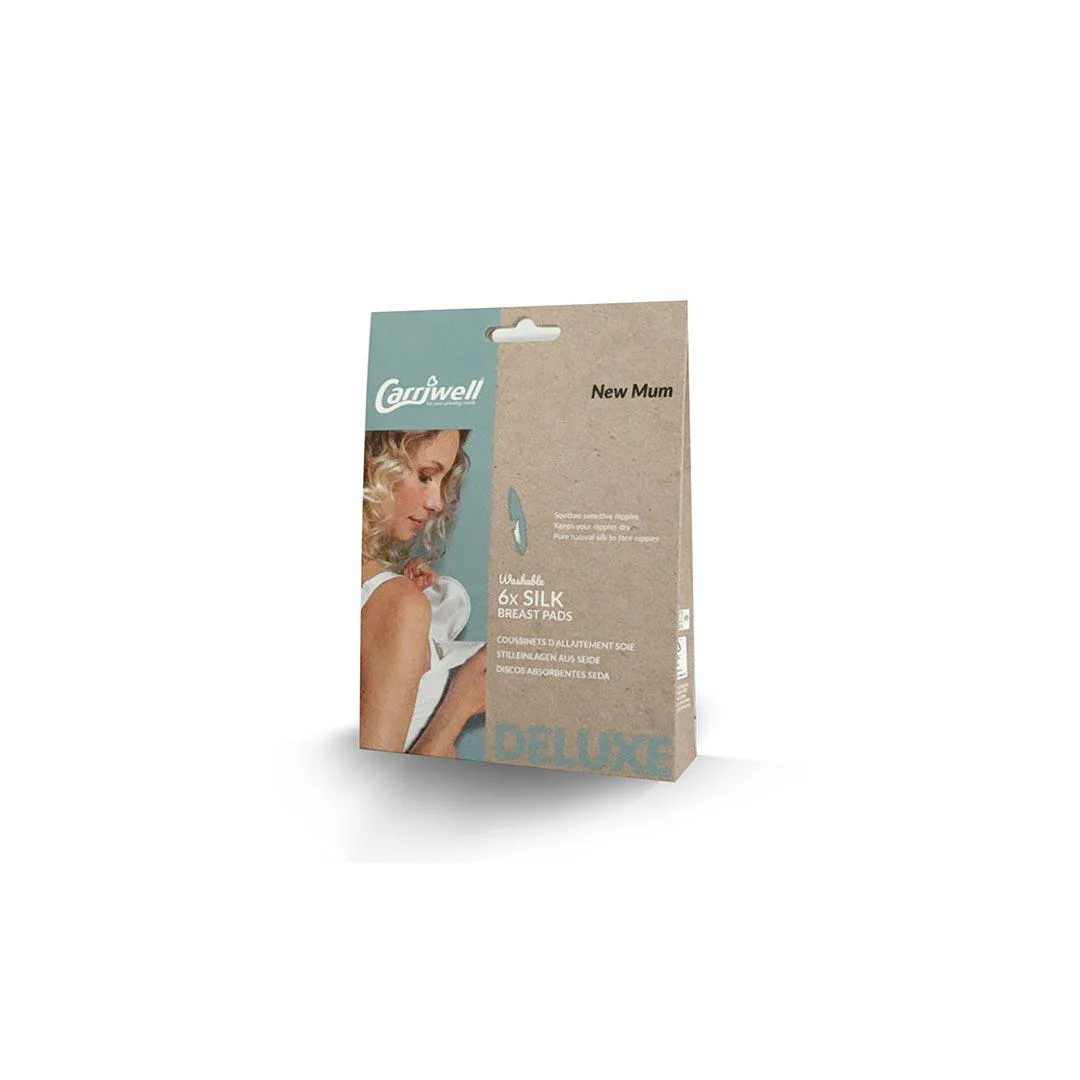 Carriwell Silk Breast Pads - White - 6 Pack - Image 4