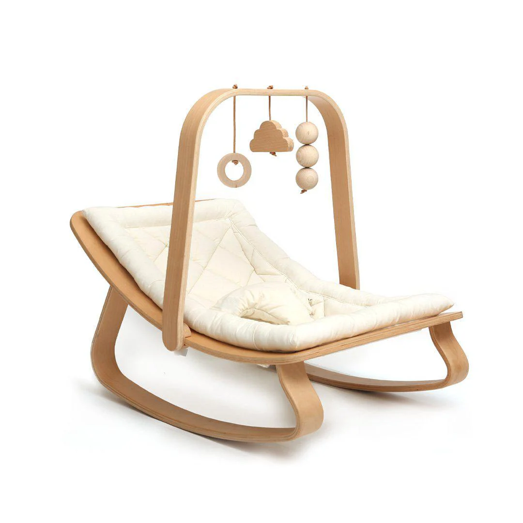 Charlie Crane LEVO Baby Rocker - Beech - Image 28