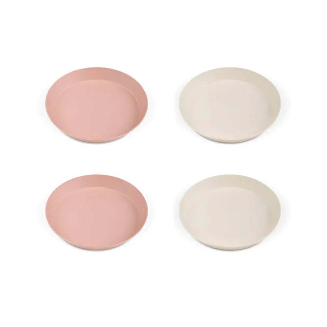 Citron ECO set of 4 Plates - Pink / Cream - Image 4