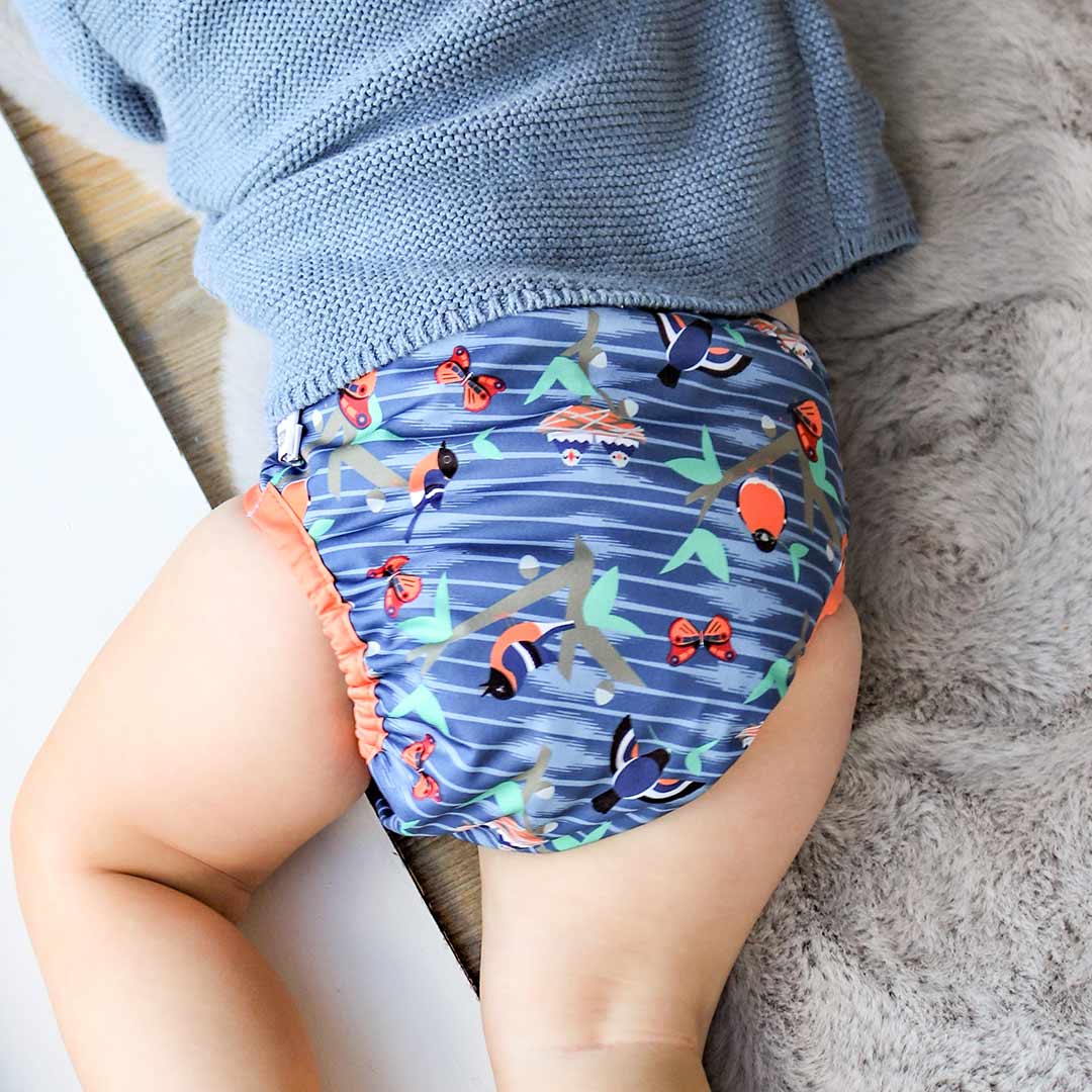 Close Single Aplix Nappy Wrap - Twilight Garden - Image 2