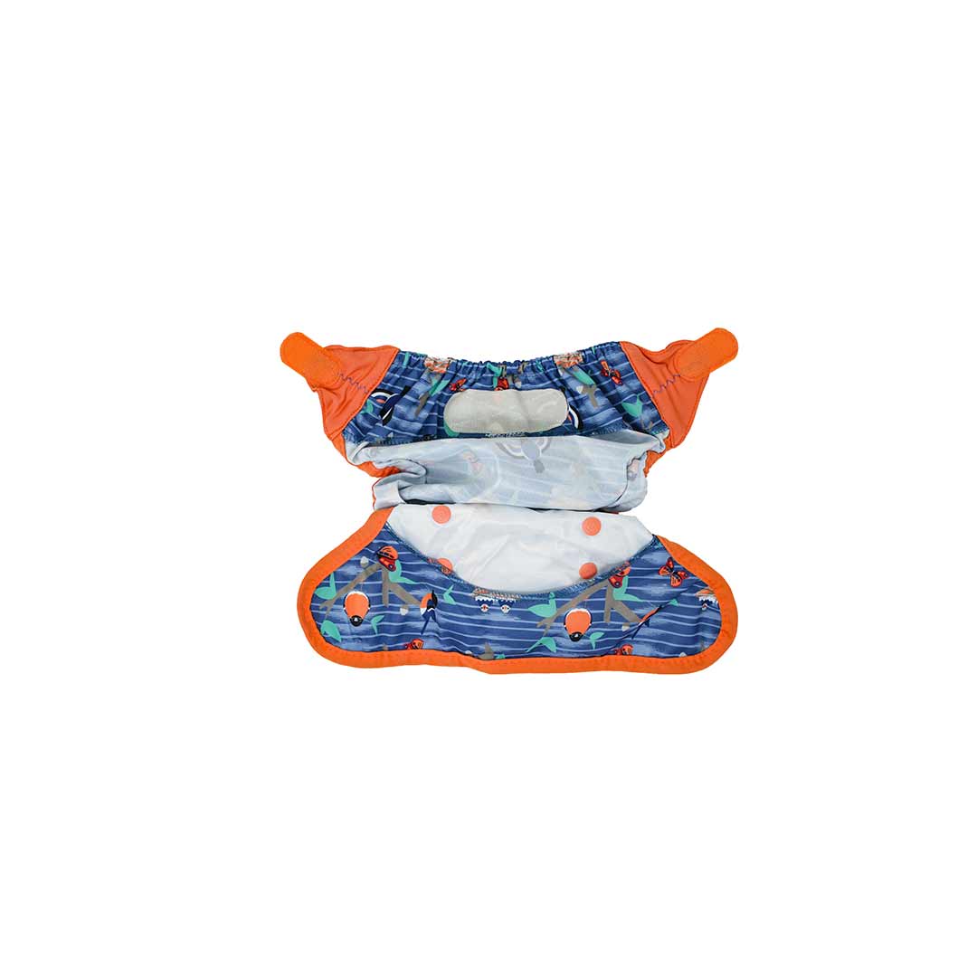 Close Single Aplix Nappy Wrap - Twilight Garden - Image 5