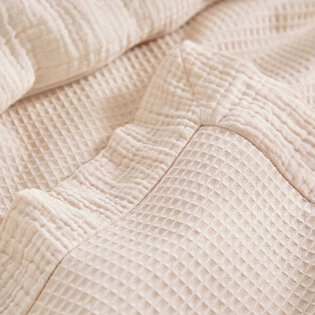 CuddleCo 4pc Cot Bed Bedding Set - Cashmere Waffle - Image 3