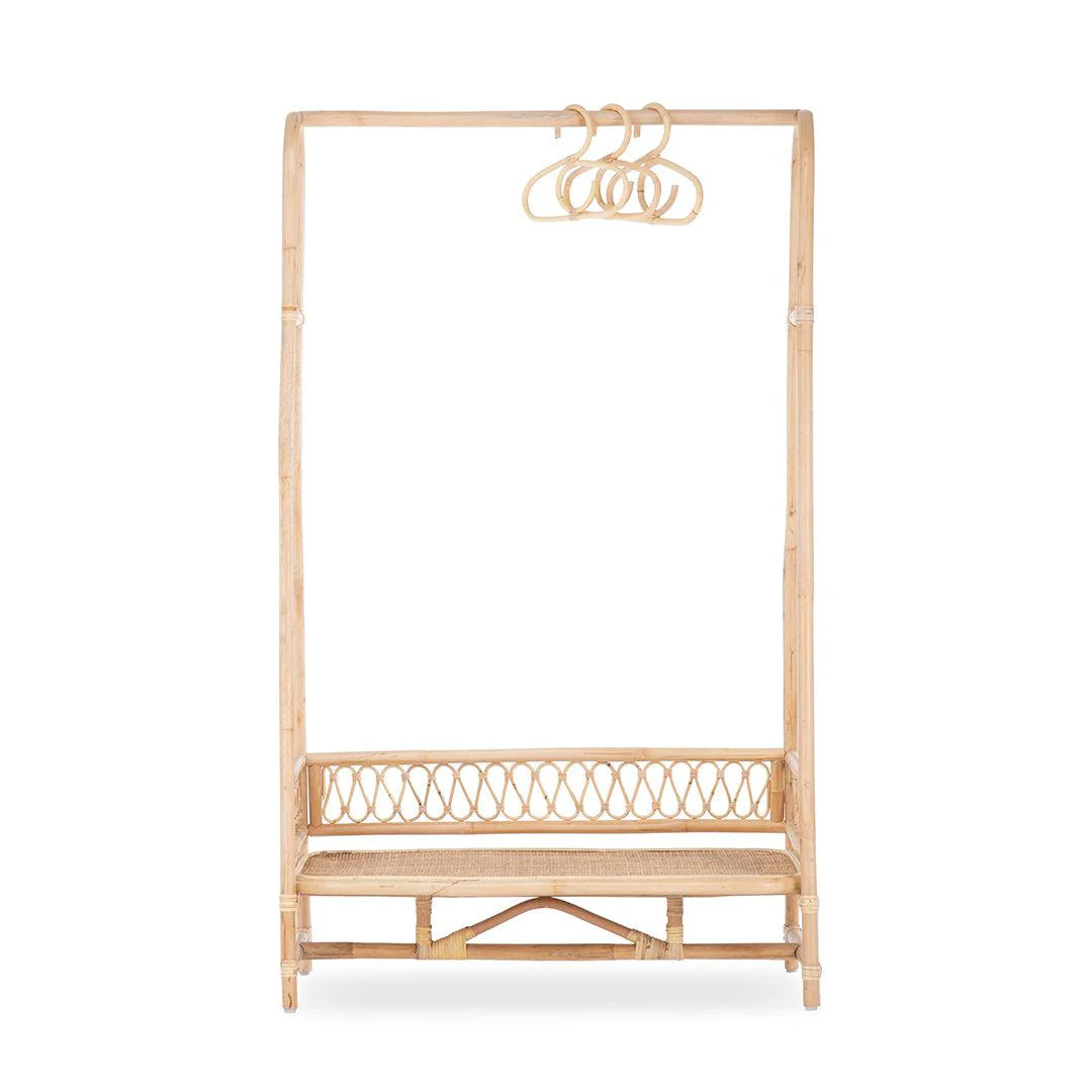 CuddleCo Aria Clothes Rail - Rattan - Image 5