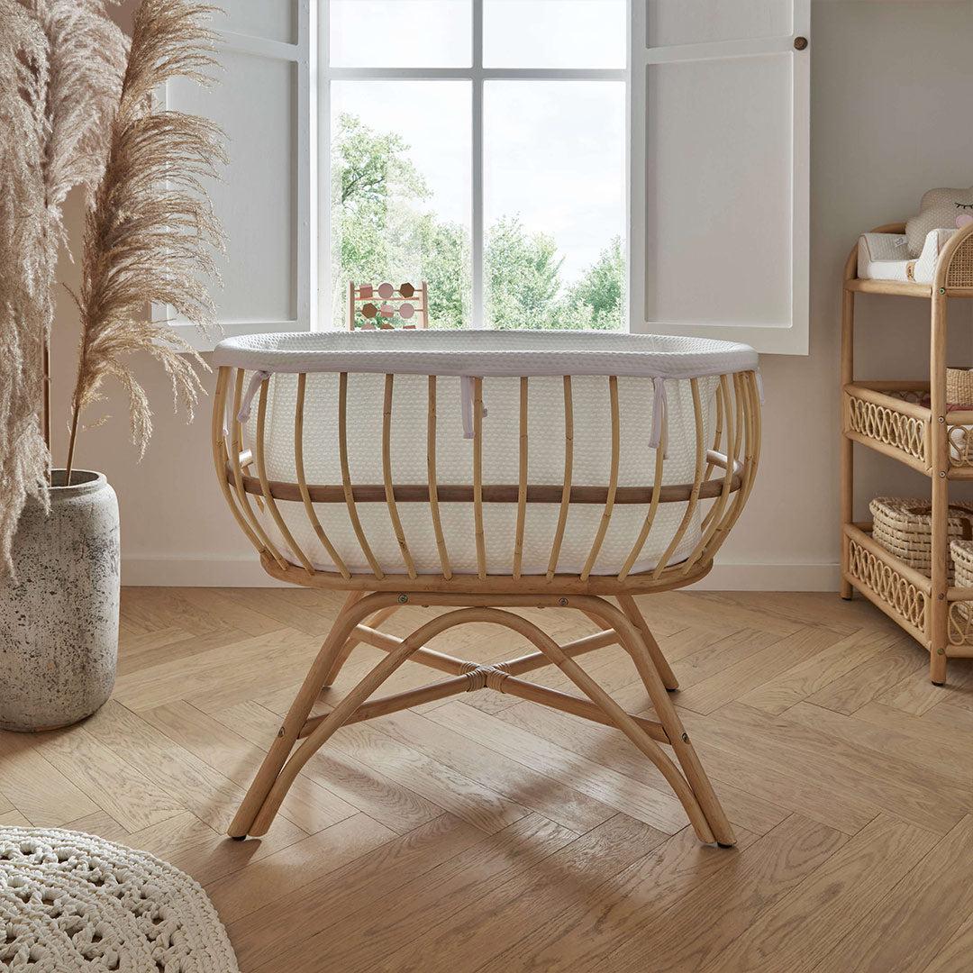 CuddleCo Aria Crib - Rattan - Image 2