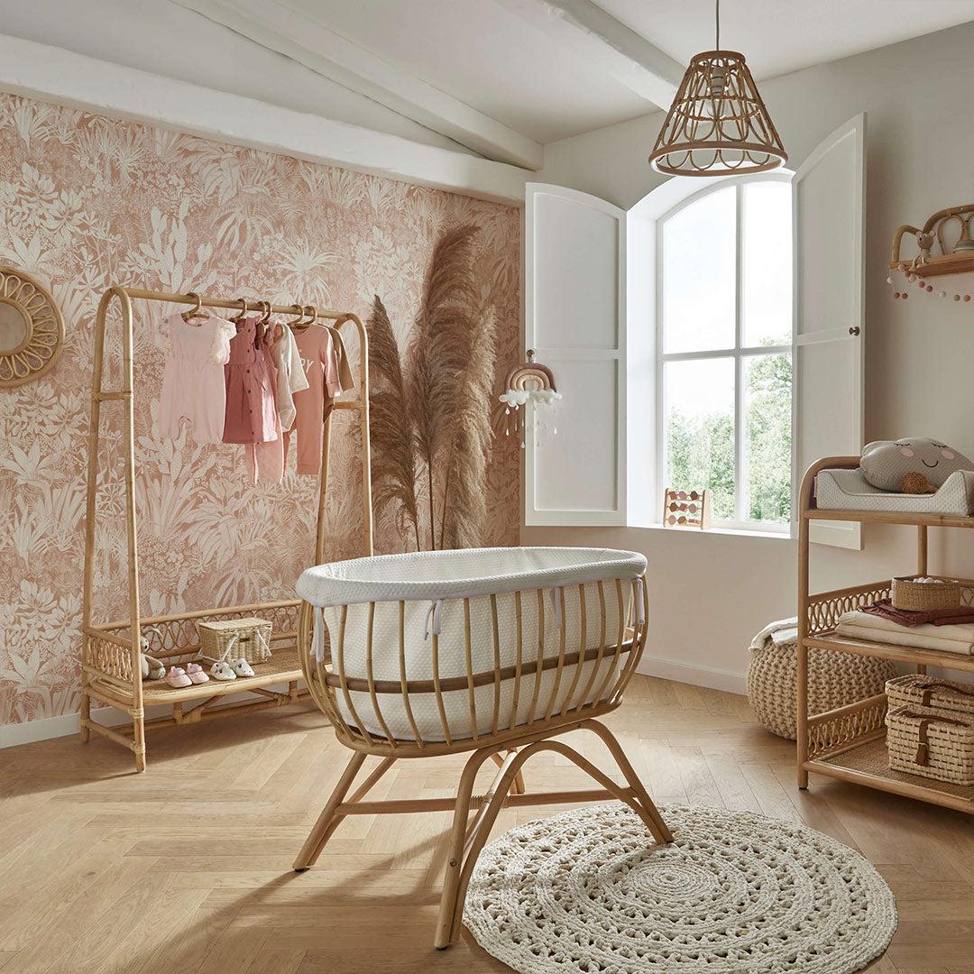 CuddleCo Aria Crib - Rattan - Image 3
