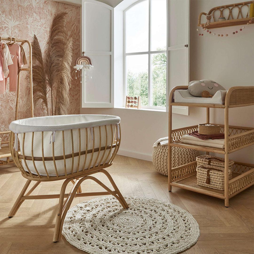 CuddleCo Aria Crib - Rattan - Image 5