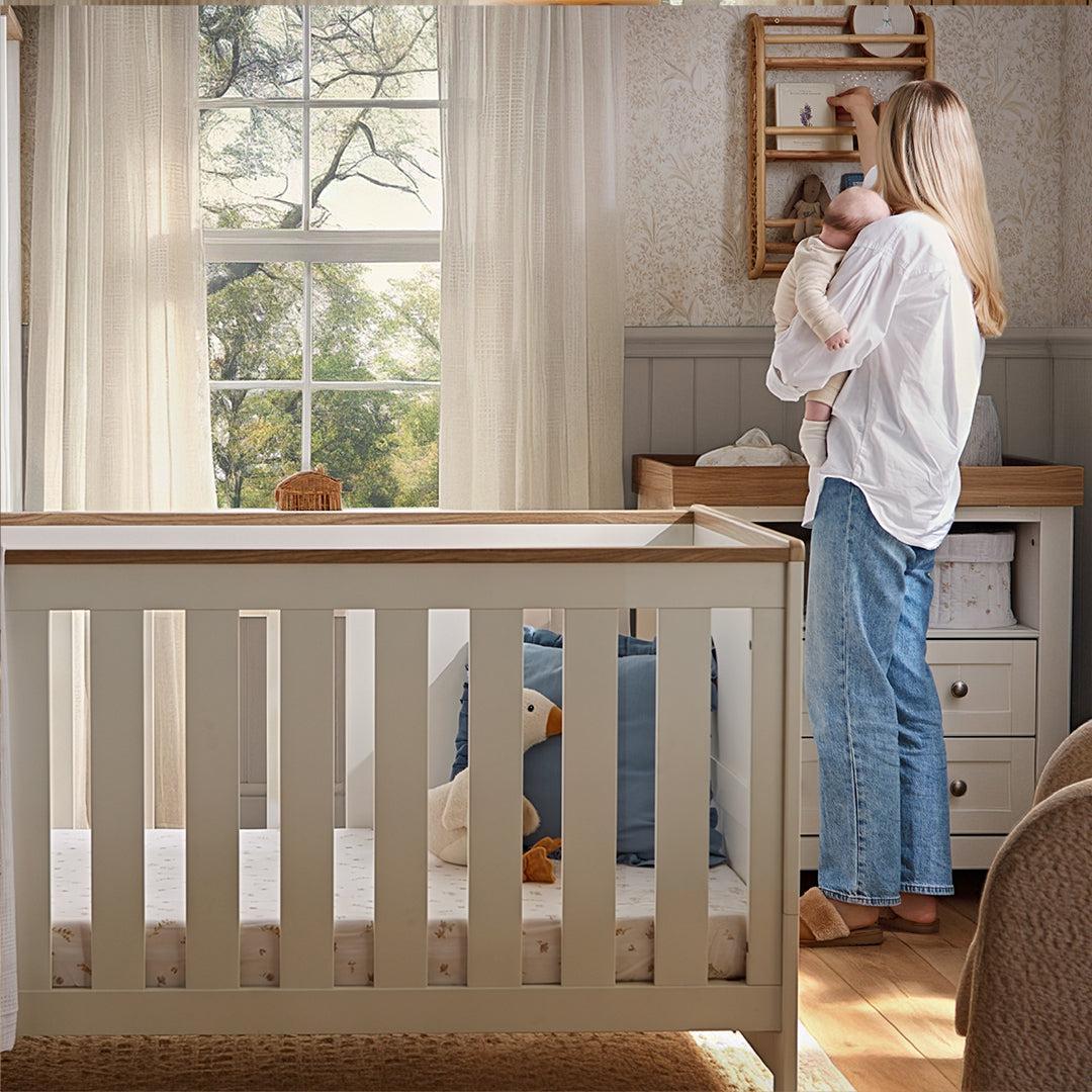 CuddleCo Burford 3pc Set - White/Oak - Image 3