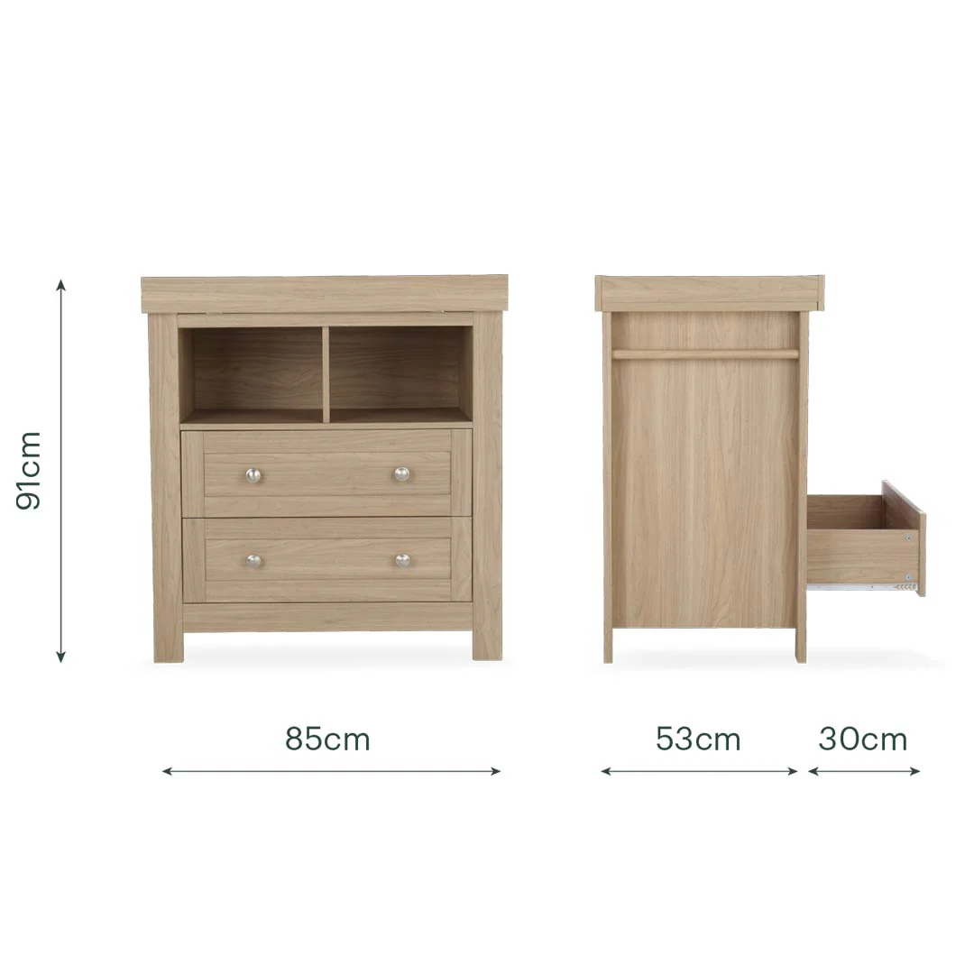 CuddleCo Burford Dresser Changer - Oak - Image 6
