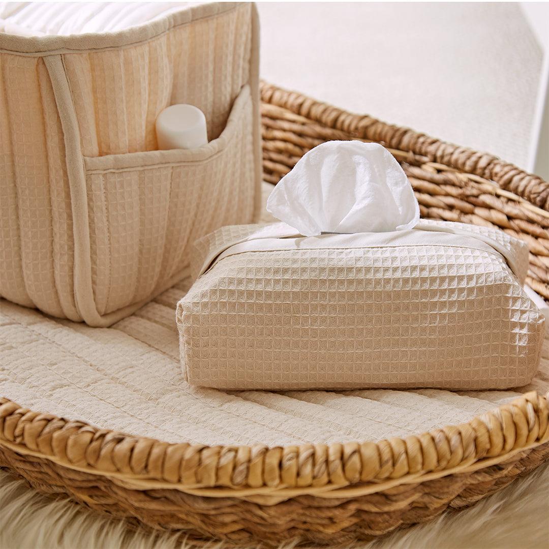 CuddleCo Changing Set - Cashmere Waffle - Image 2