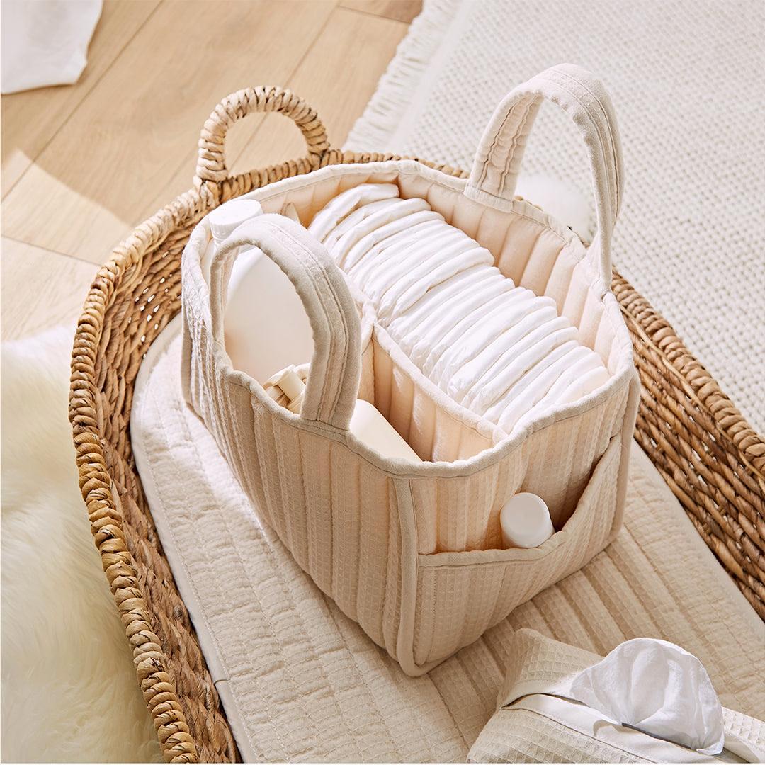 CuddleCo Changing Set - Cashmere Waffle - Image 4