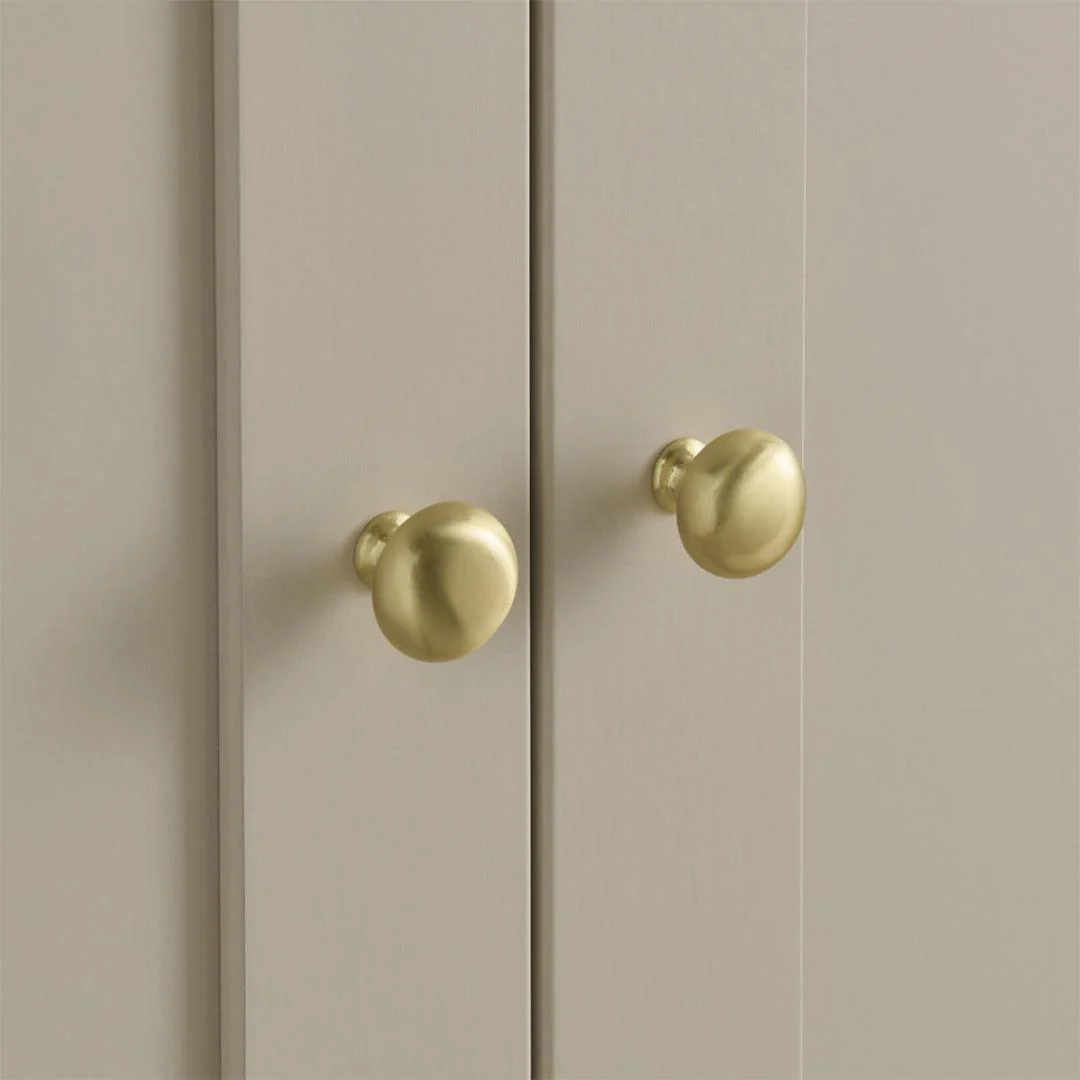CuddleCo Clara 2-Door Double Wardrobe - Cashmere - Image 4
