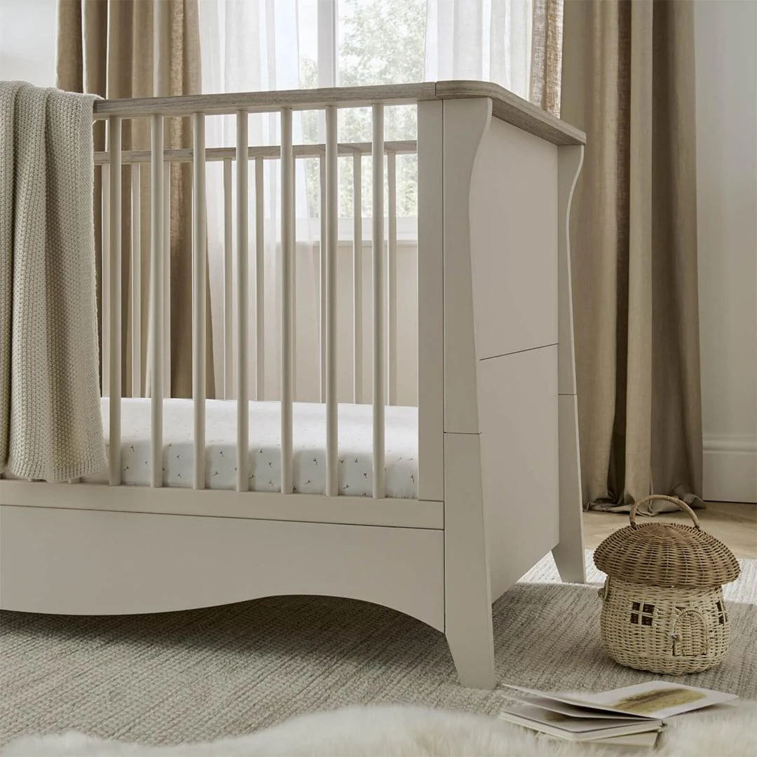 CuddleCo Clara 2 Piece Set 3-Drawer Dresser + Cot Bed  - Cashmere - Image 10