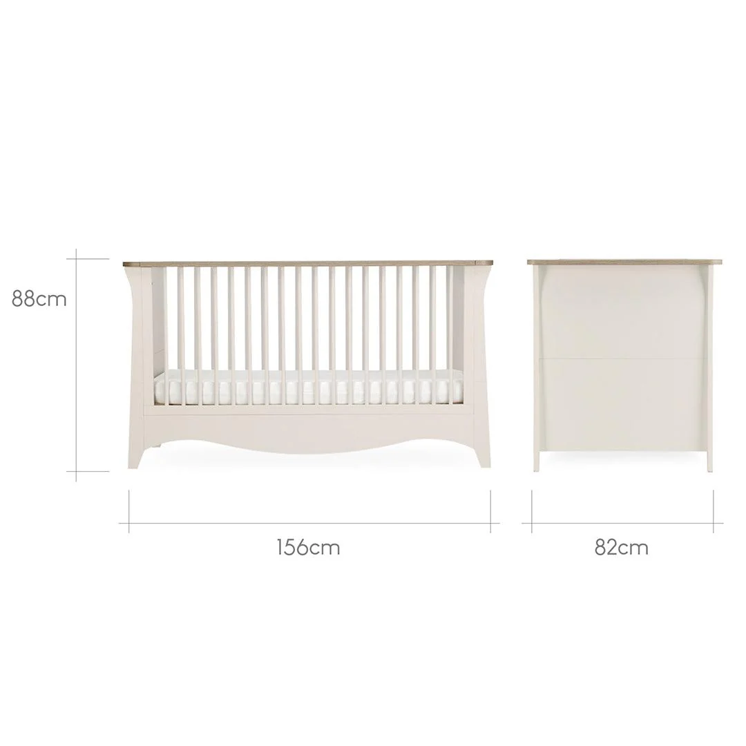 CuddleCo Clara 2 Piece Set 3-Drawer Dresser + Cot Bed  - Cashmere - Image 7