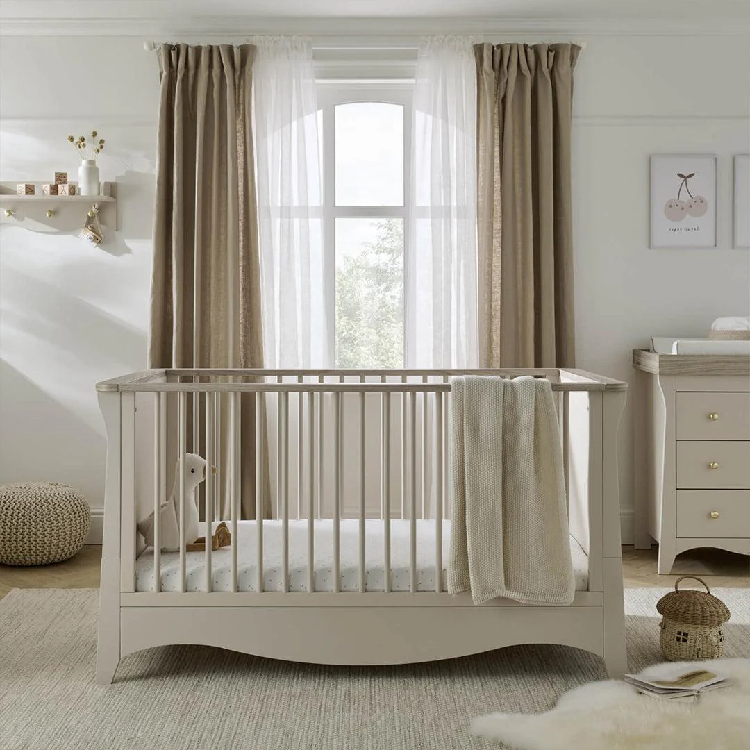 CuddleCo Clara 2 Piece Set 3-Drawer Dresser + Cot Bed  - Cashmere - Image 8