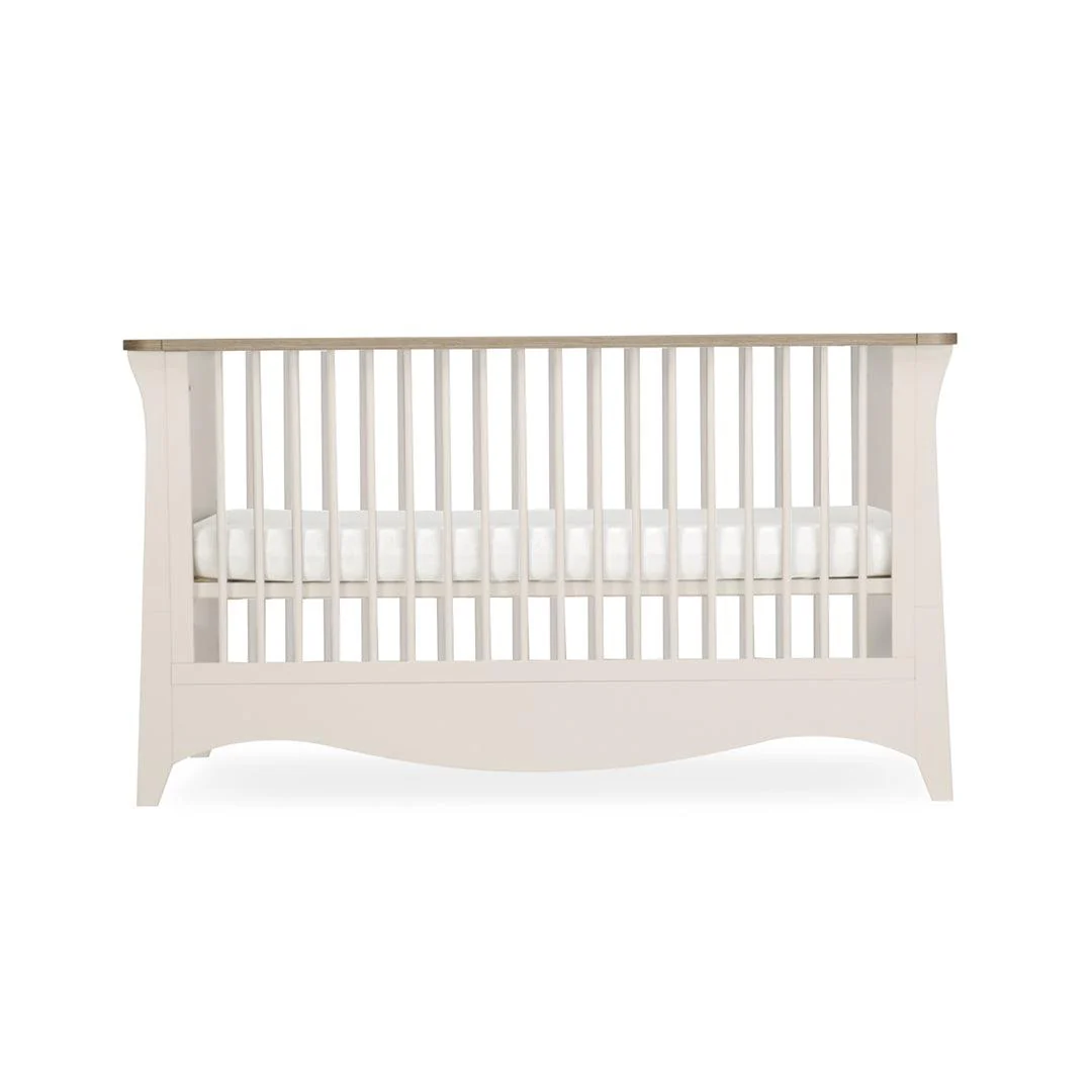CuddleCo Clara 3 Piece Set Drawer Dresser Cot Bed + Wardrobe - Cashmere - Image 5