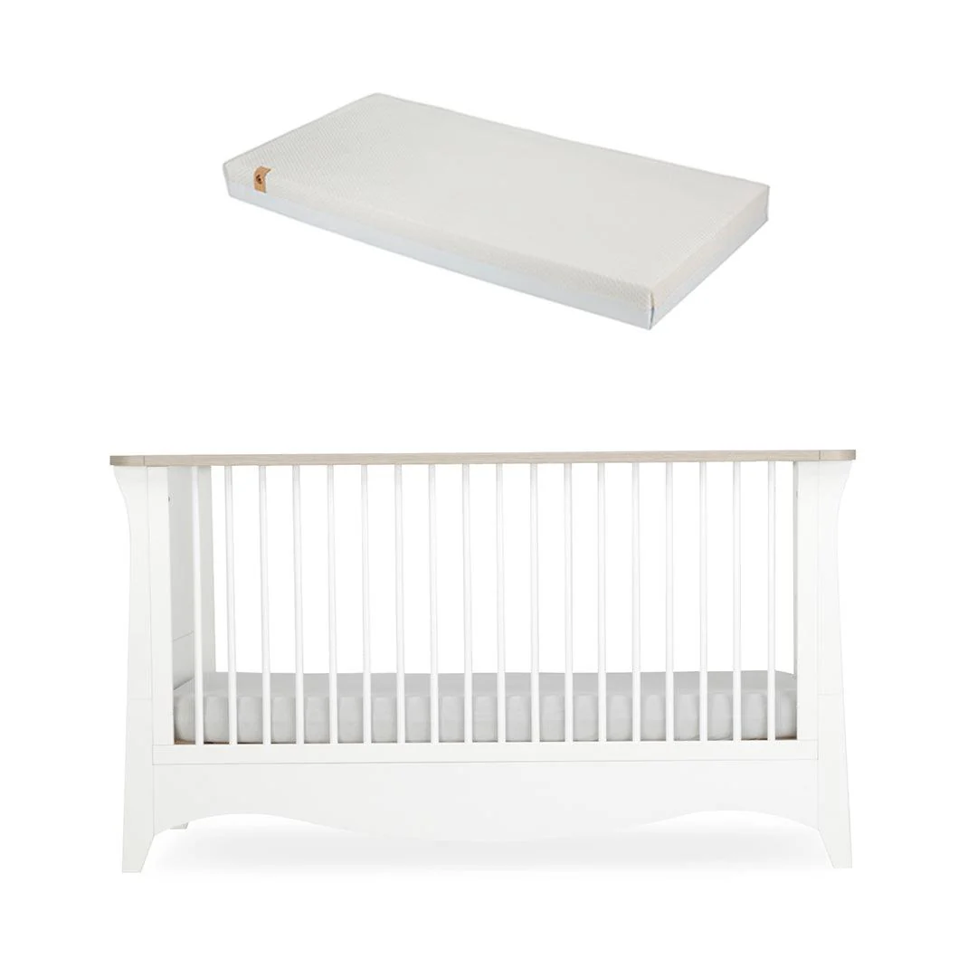 CuddleCo Clara Cot Bed - White/Ash - Image 10