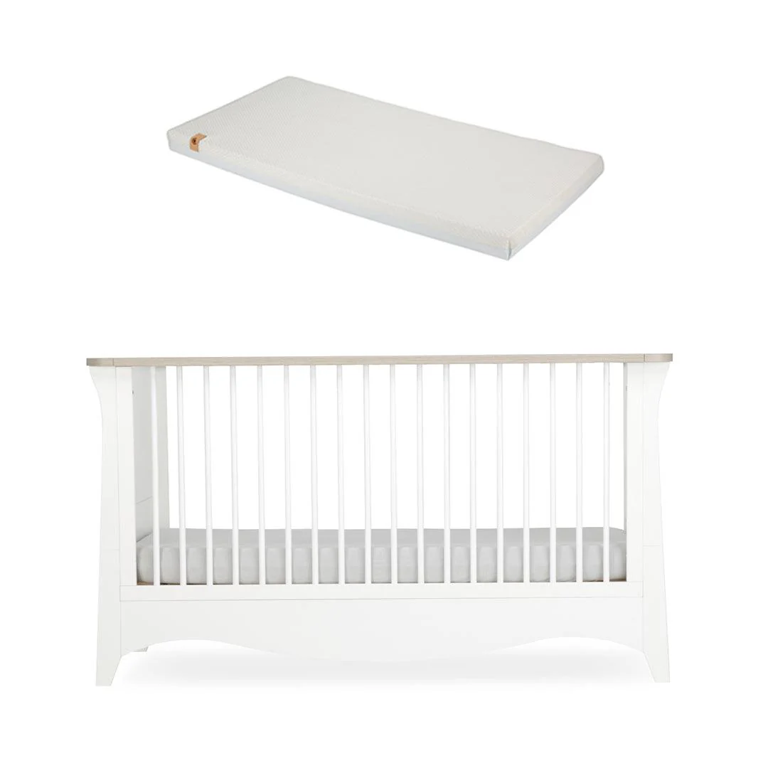 CuddleCo Clara Cot Bed - White/Ash - Image 13