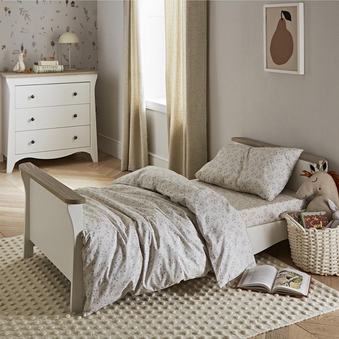 CuddleCo Clara Cot Bed - White/Ash - Image 4