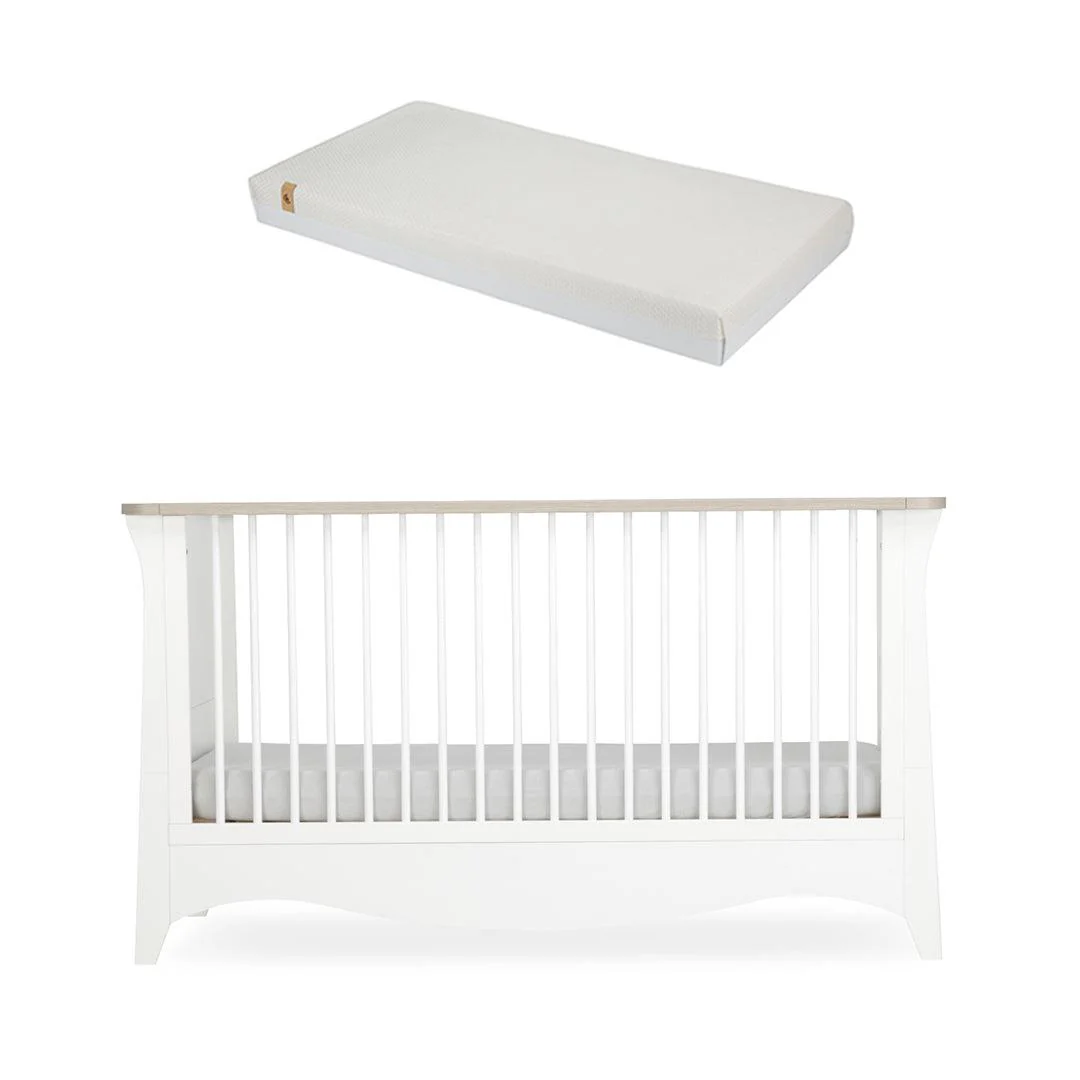 CuddleCo Clara Cot Bed - White/Ash - Image 9