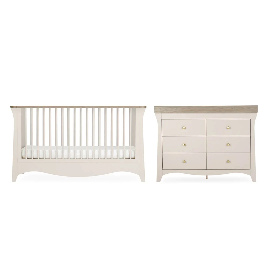 CuddleCo Clara Luxe 2pc Set - Cashmere/Ash