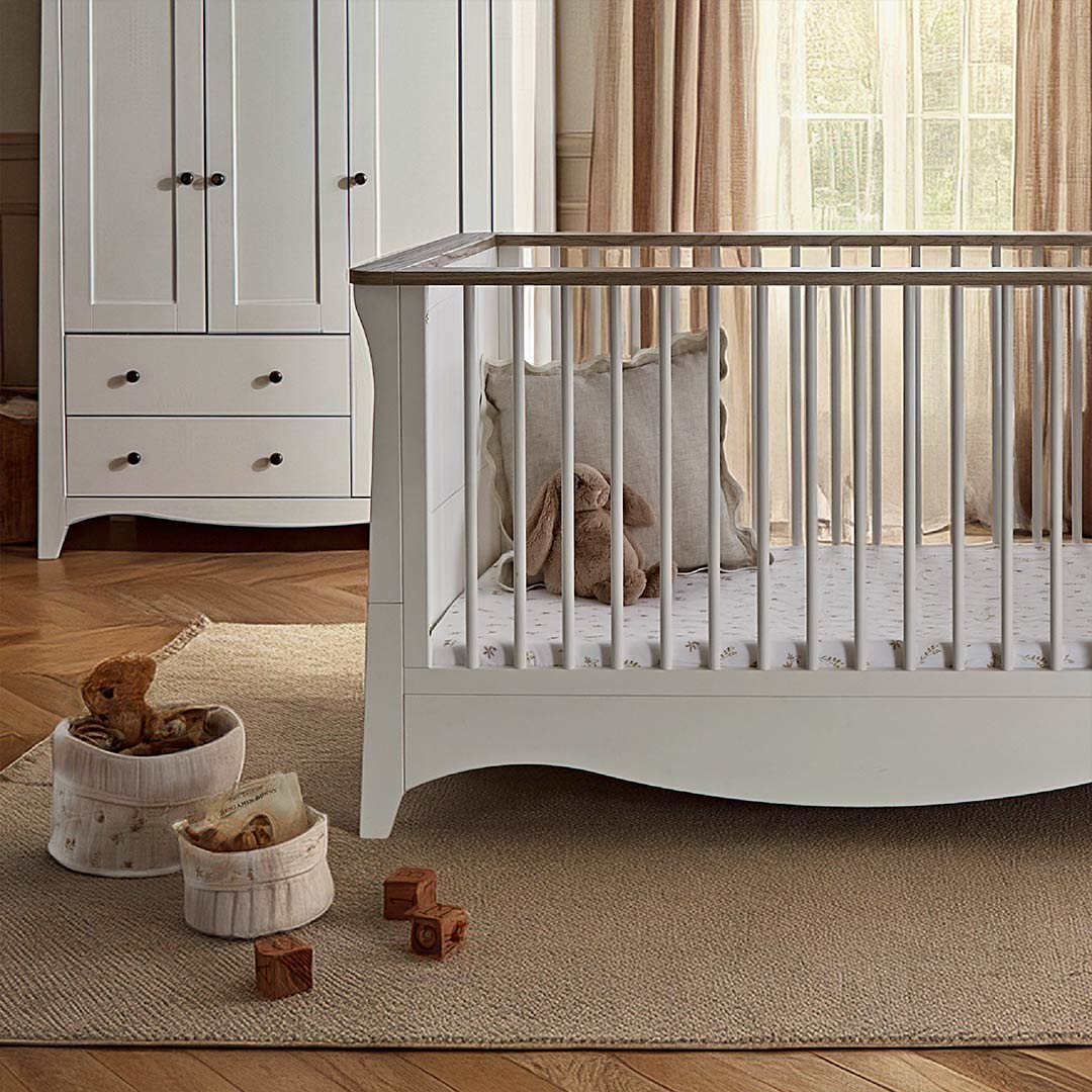 CuddleCo Clara Luxe 2pc Set - White/Ash - Image 4