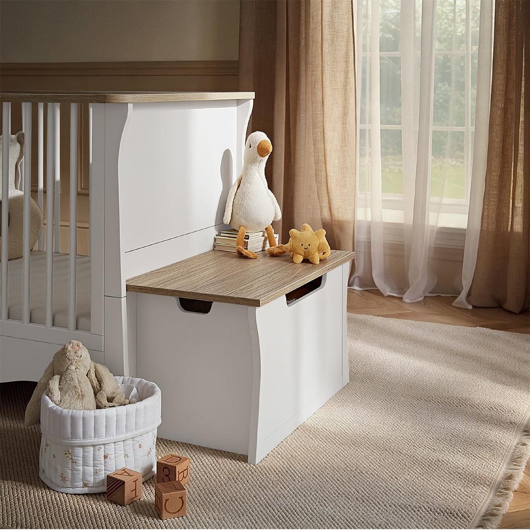 CuddleCo Clara Storage Box - White/Ash - Image 2
