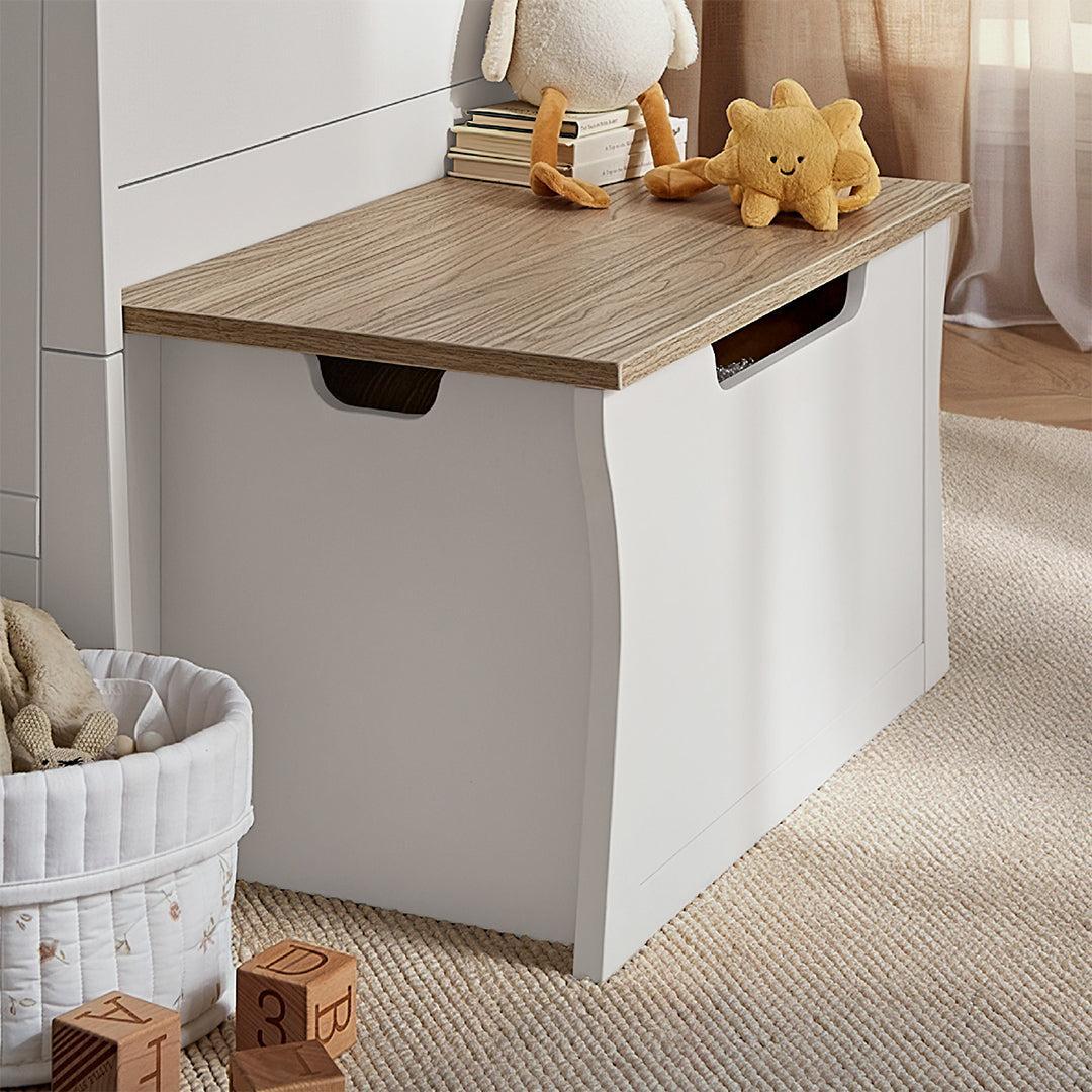 CuddleCo Clara Storage Box - White/Ash - Image 3