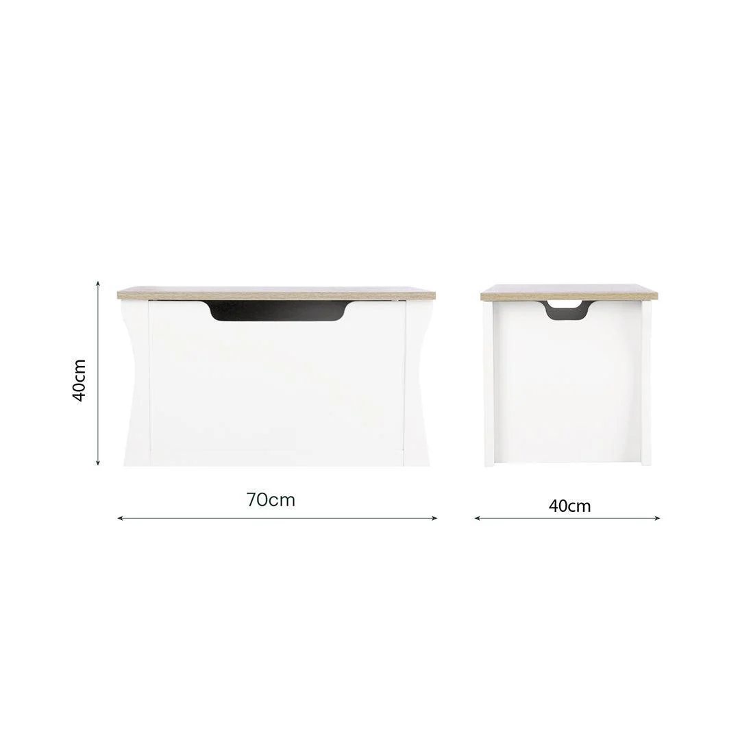 CuddleCo Clara Storage Box - White/Ash - Image 4