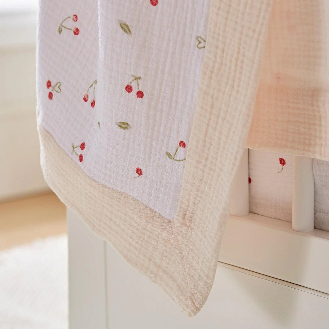 CuddleCo Comforter Blanket - Ditsy Cherry - Image 4