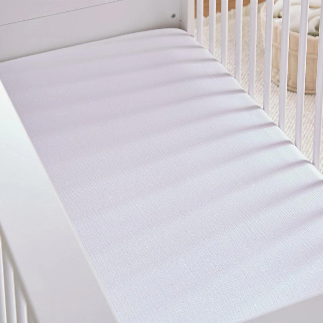 CuddleCo Cot Bed Sheets 2pk - Cashmere Waffle - Image 3