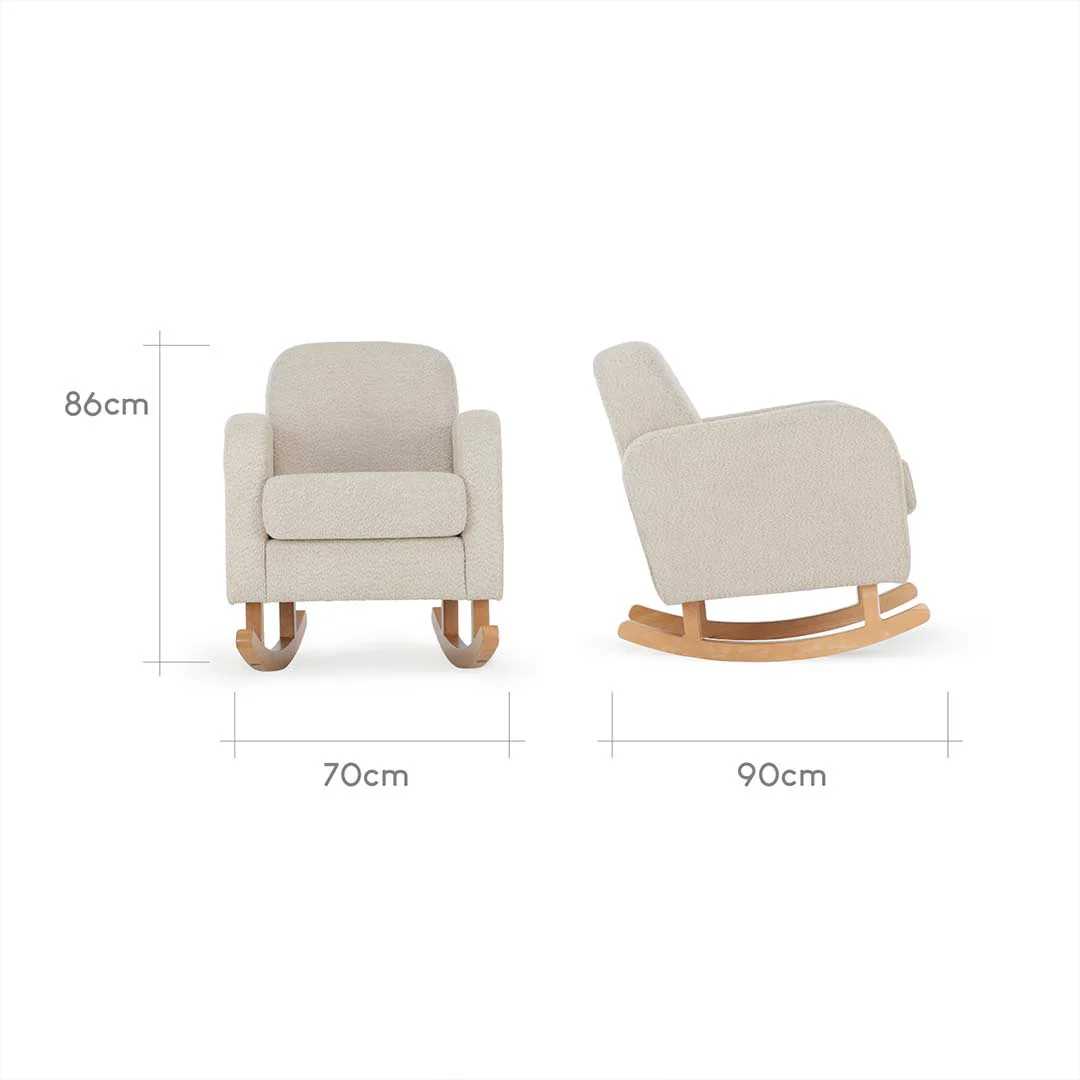 CuddleCo Etta Cuddle Chair - Boucle Mushroom - Image 8