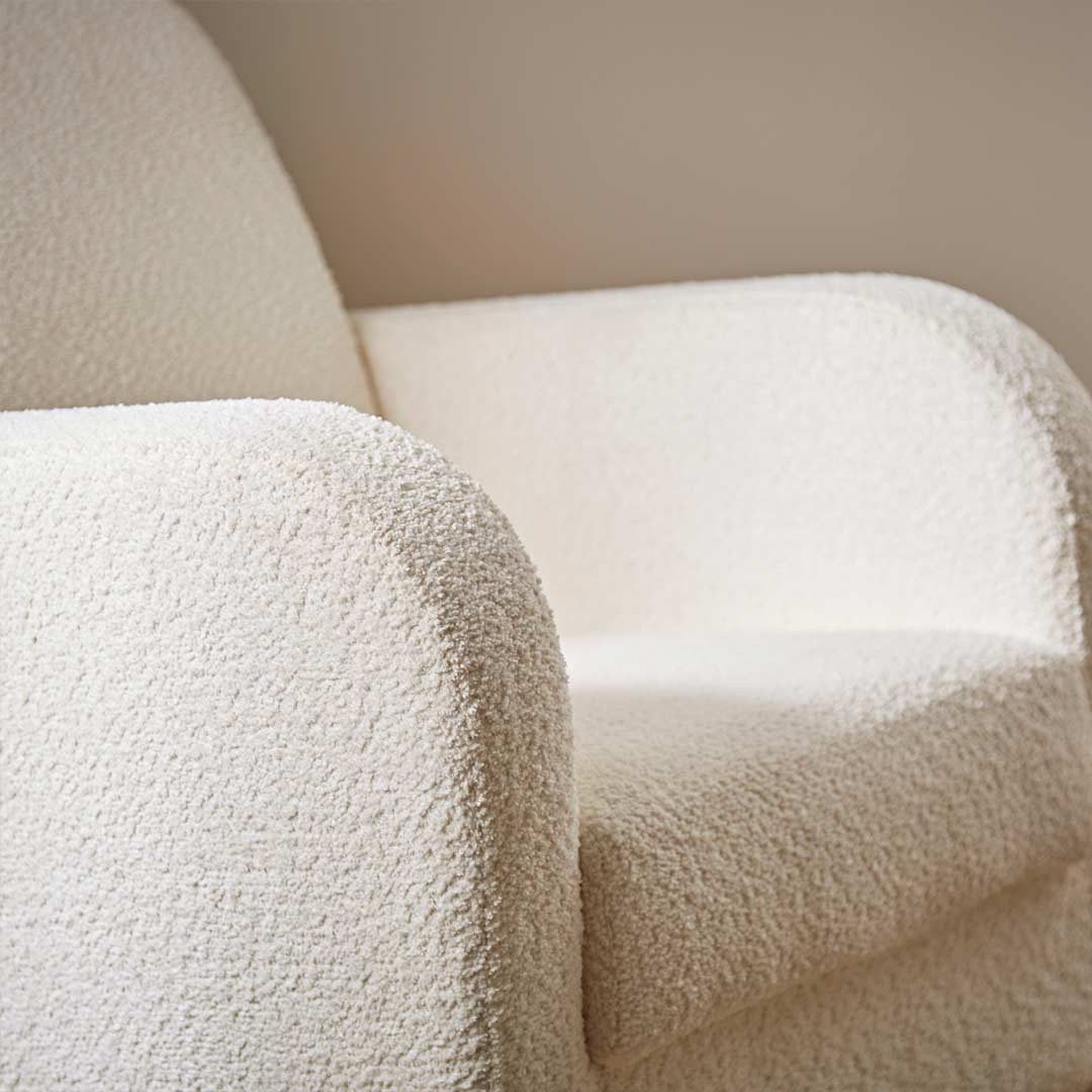 CuddleCo Etta Cuddle Chair - Boucle Off White - Image 3