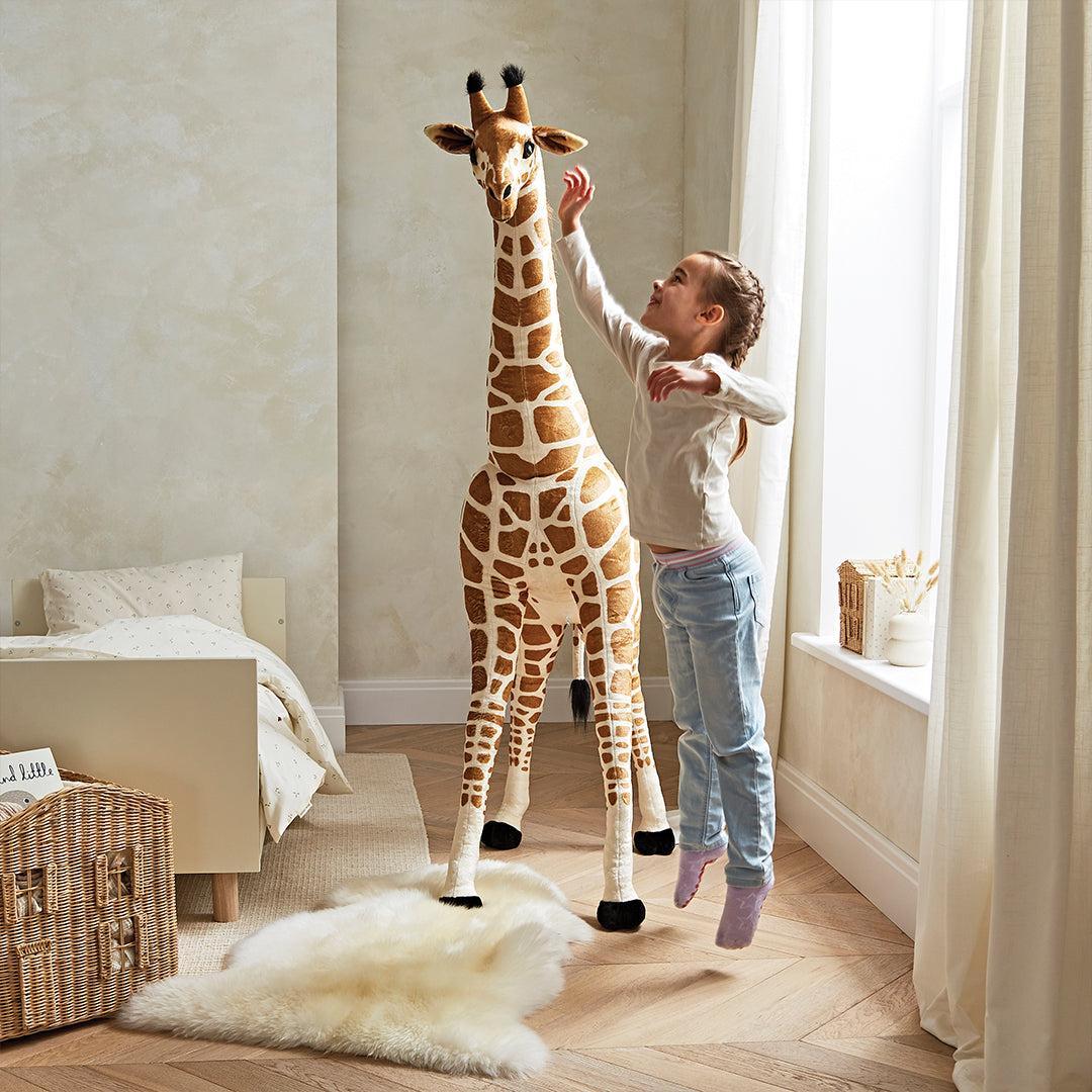 CuddleCo Medium Standing Giraffe Stuffed Animal - Natural - Image 4